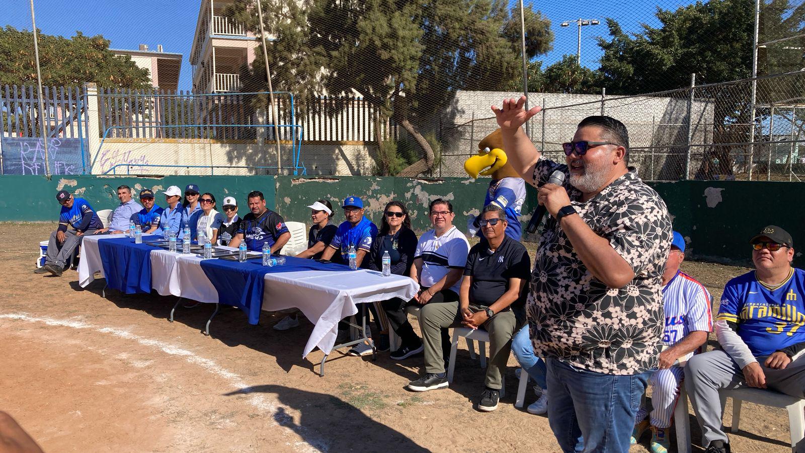$!Cantan playball en Liga de Beisbol Intersindical, en la UAS