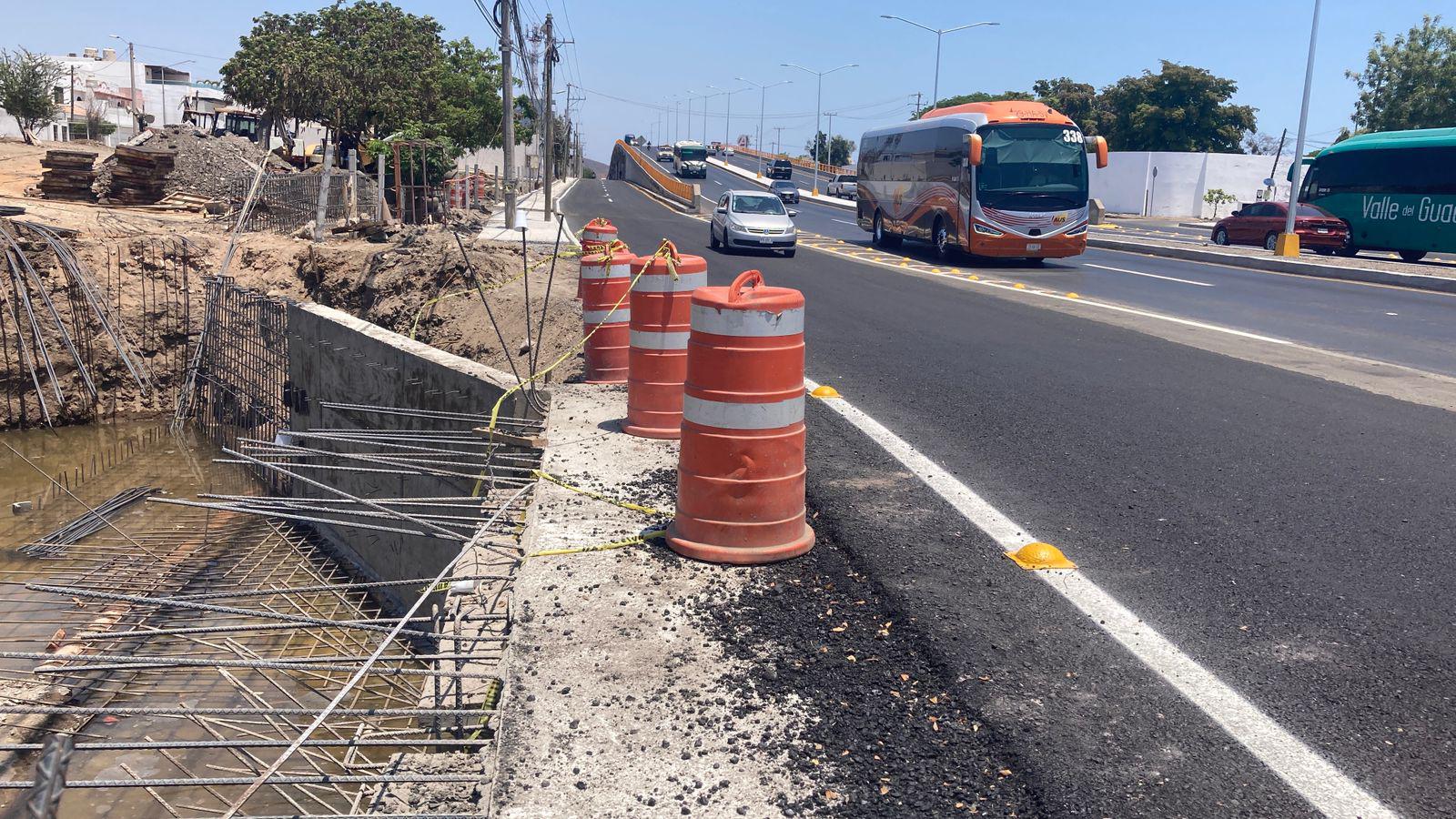 $!Abren carril inferior de sur a norte en el nuevo puente del Libramiento Colosio, en Mazatlán