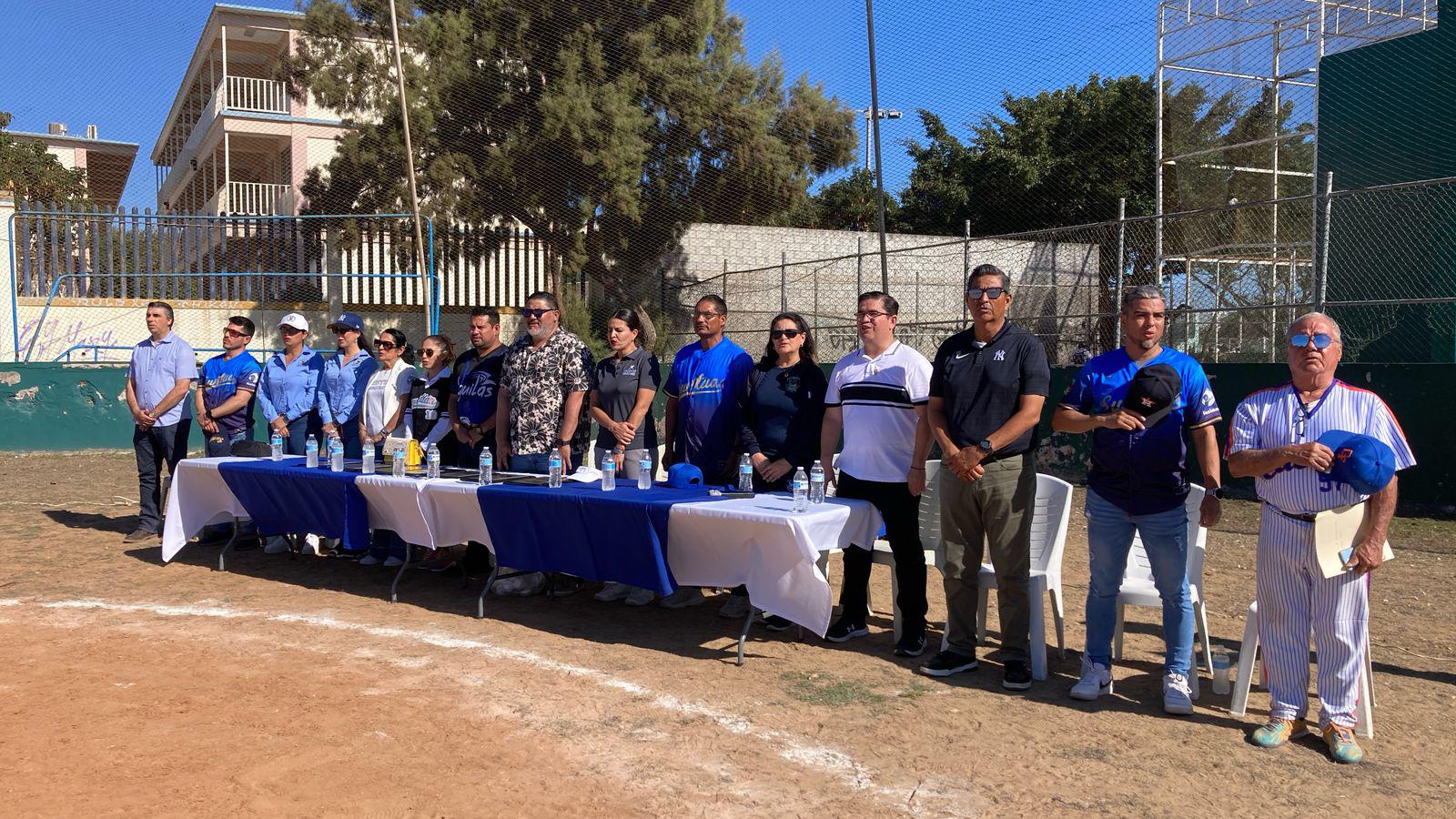 $!Cantan playball en Liga de Beisbol Intersindical, en la UAS