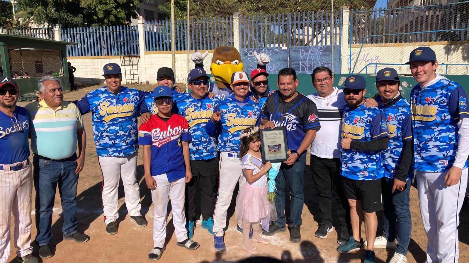 $!Cantan playball en Liga de Beisbol Intersindical, en la UAS