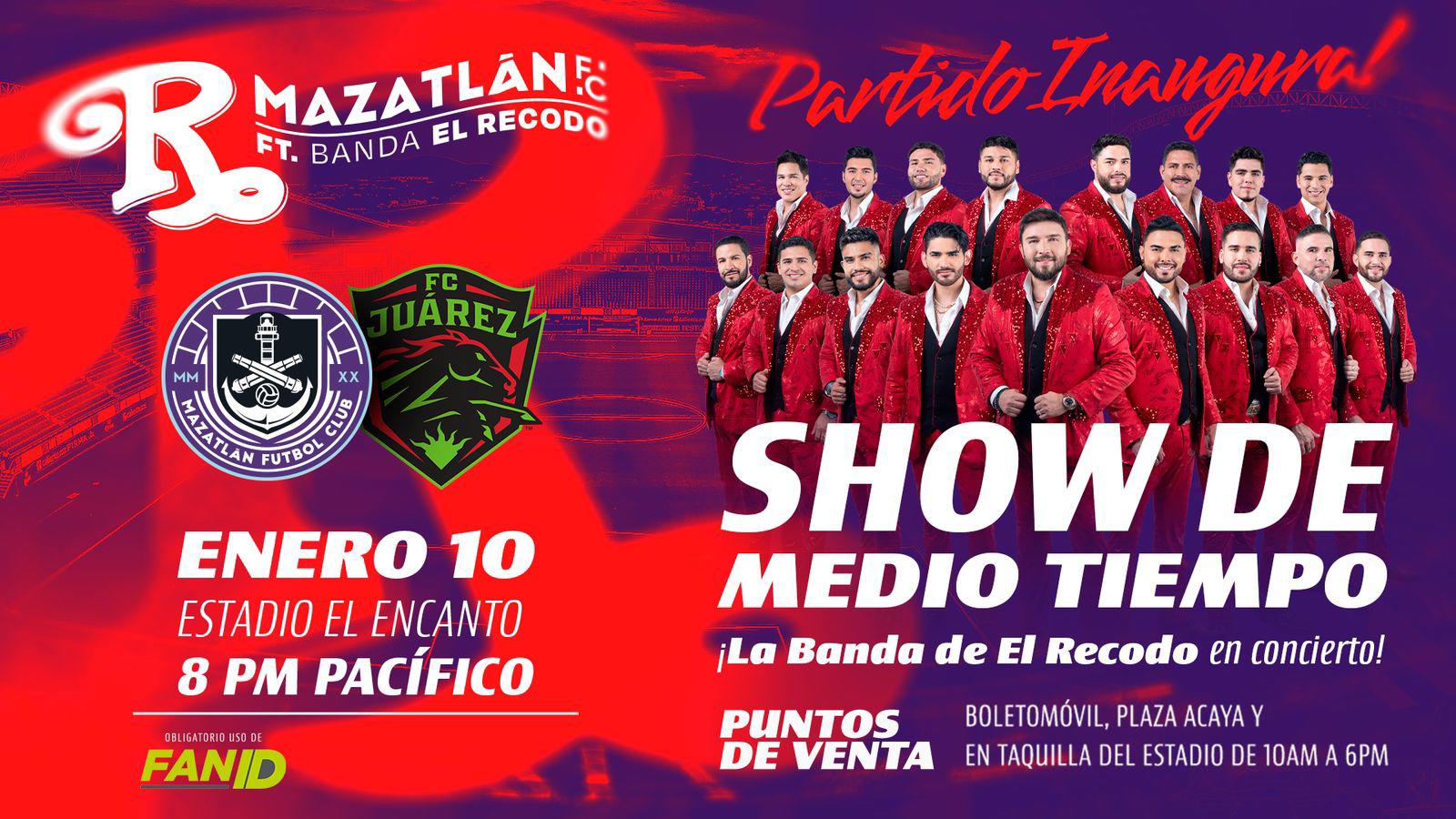$!Banda El Recodo estará presente en partido inaugural de Mazatlán FC
