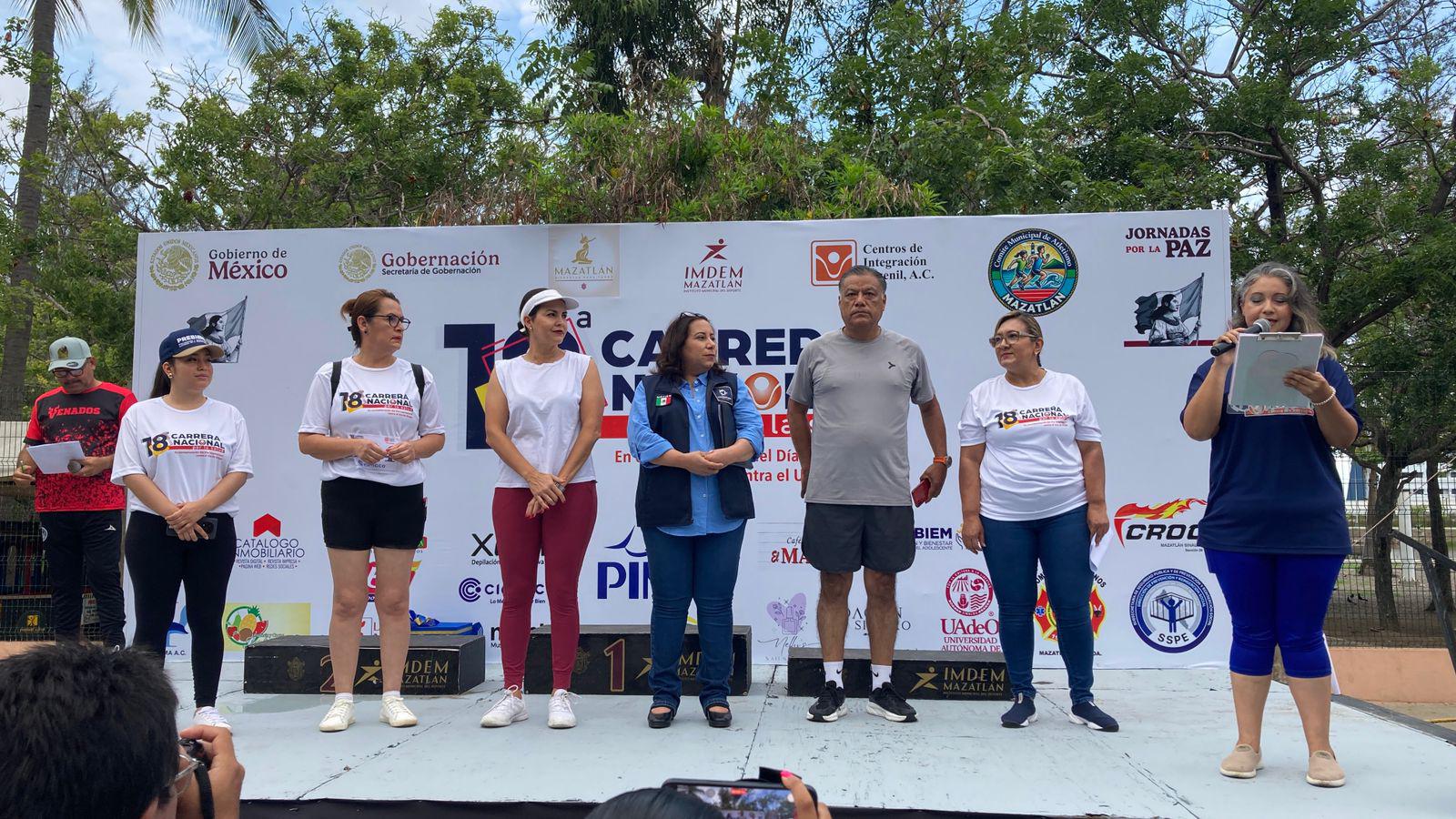 $!Labrador y Medina imponen categoría en Carrera Nacional por la Salud, en Mazatlán