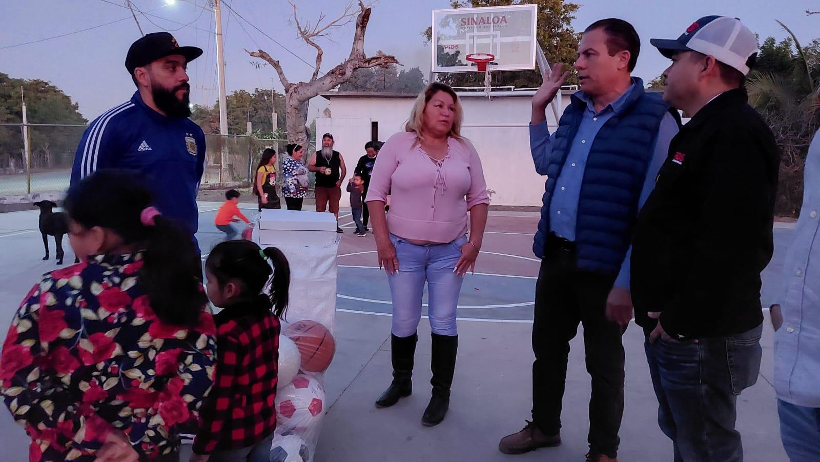 $!Rehabilita PIDS espacio deportivo en La Mojonera, en Culiacán