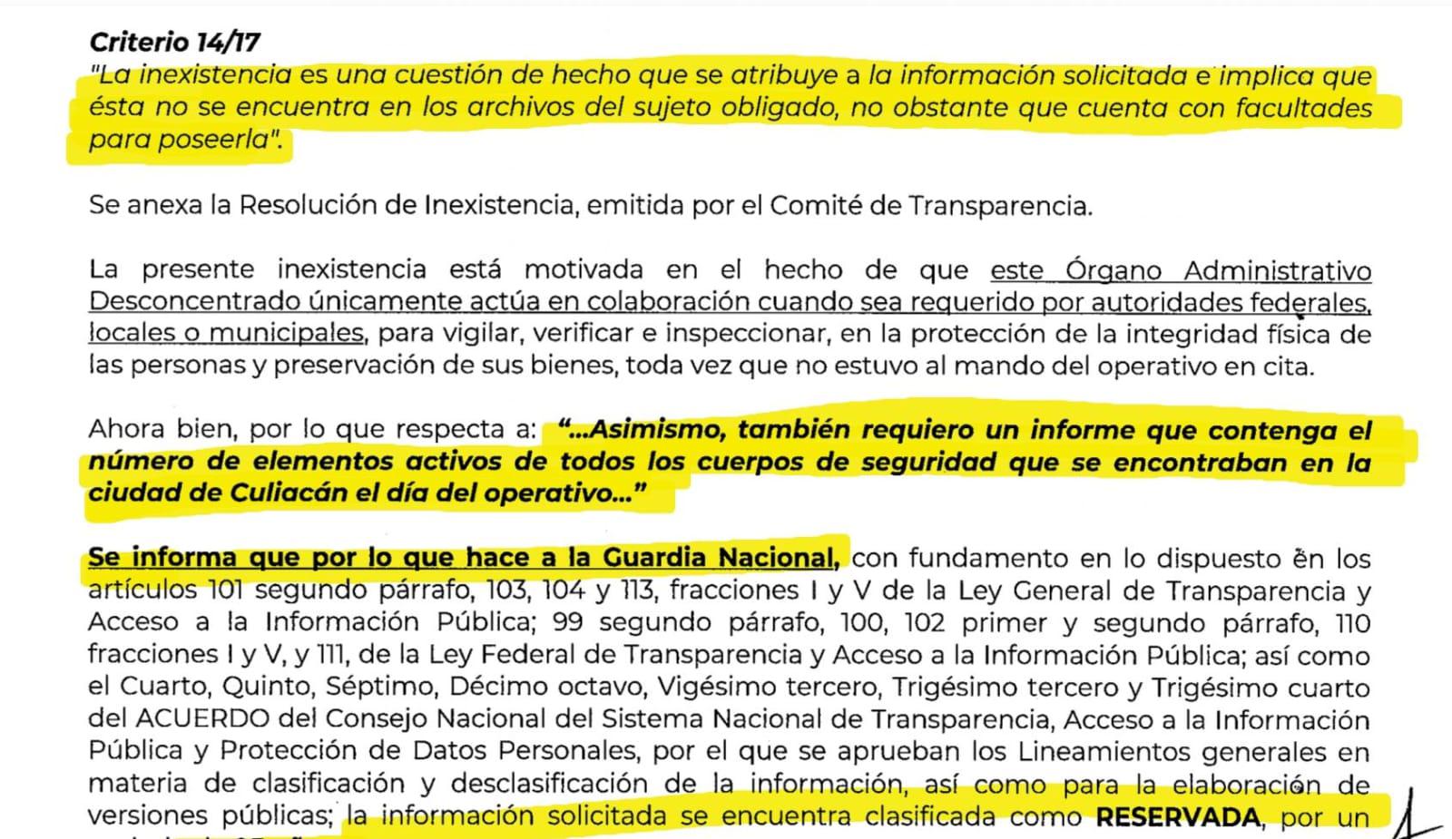 $!Expedientes del ‘Jueves Negro’: clasificados por la Sedena o inexistentes