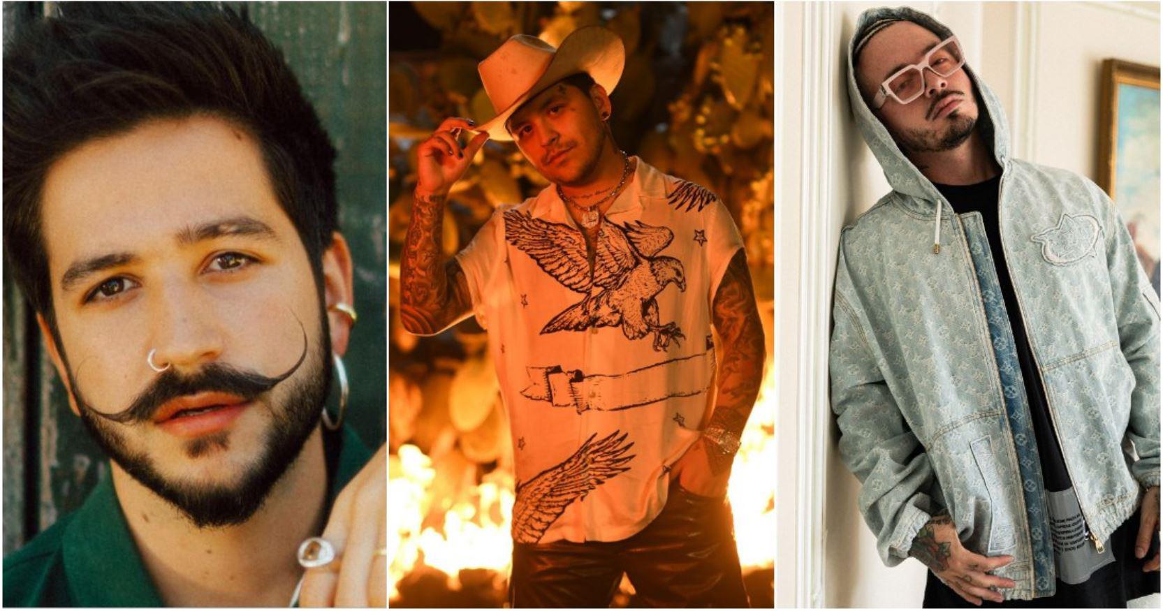 $!Camilo, Christian Nodal y J Balvin.