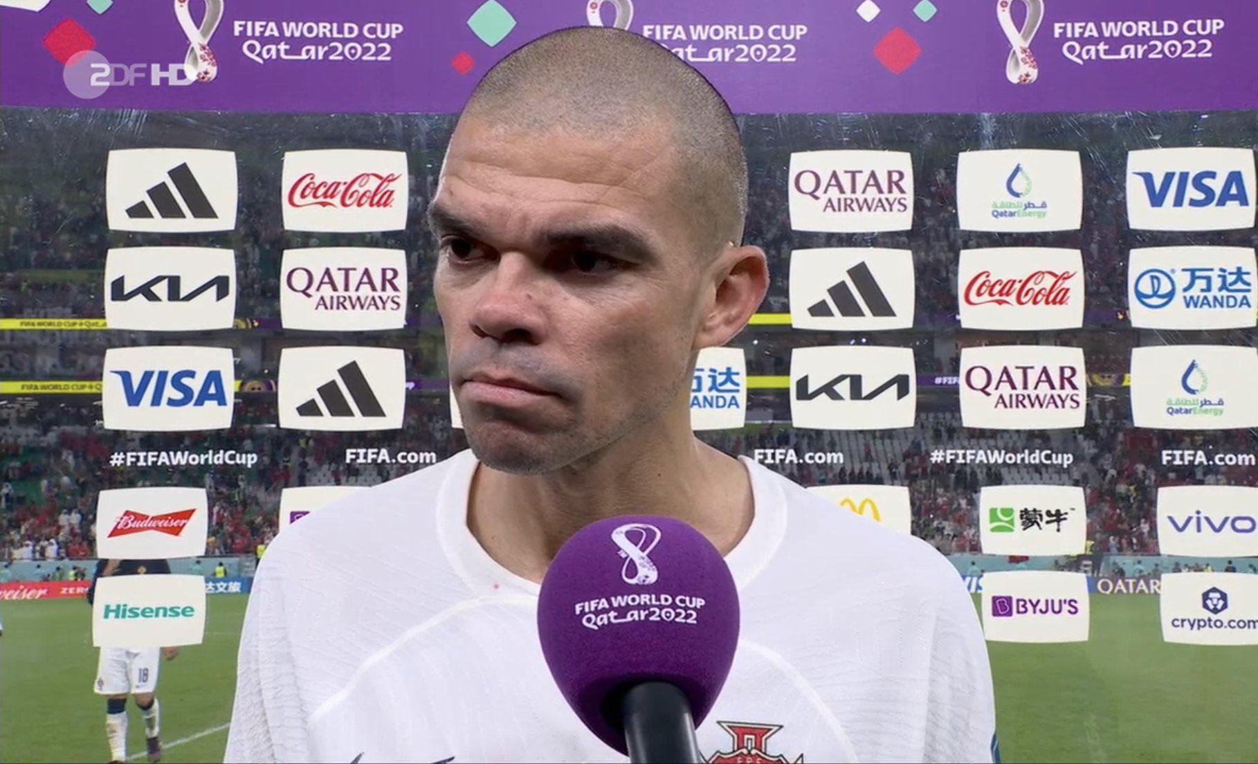 $!Pepe estalla contra el arbitraje: ‘Ya le pueden dar el título a Argentina’