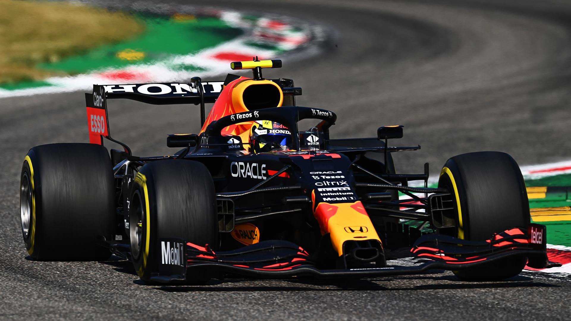 $!Checo Pérez finaliza tercero en GP de Italia, pero sanción le impide subir al podio