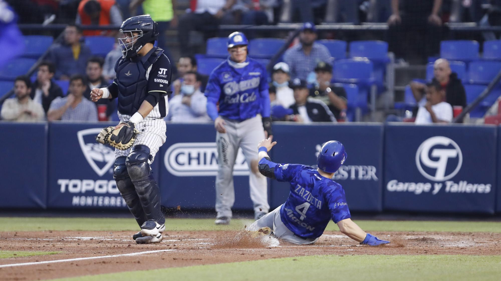$!Sultanes vence 8-6 a Charros y se empata la serie en Monterrey