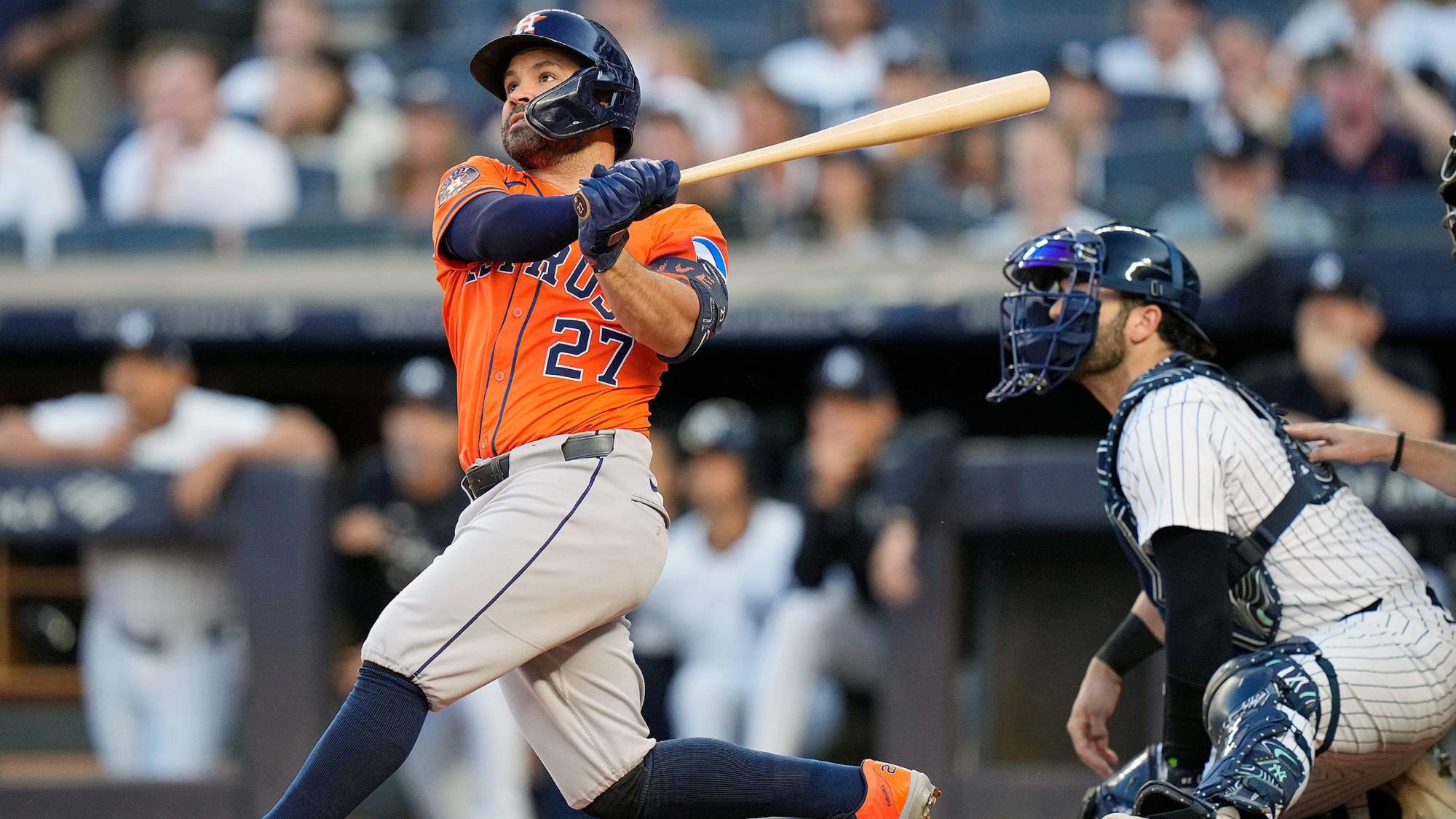 $!¡Como en los viejos tiempos! Correa y Altuve vuelven a ser los verdugos de Yanquis