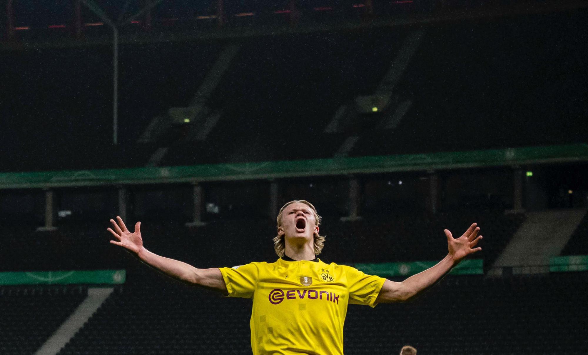 $!Dobletes de Sancho y Haaland le dan al Dortmund la Copa de Alemania