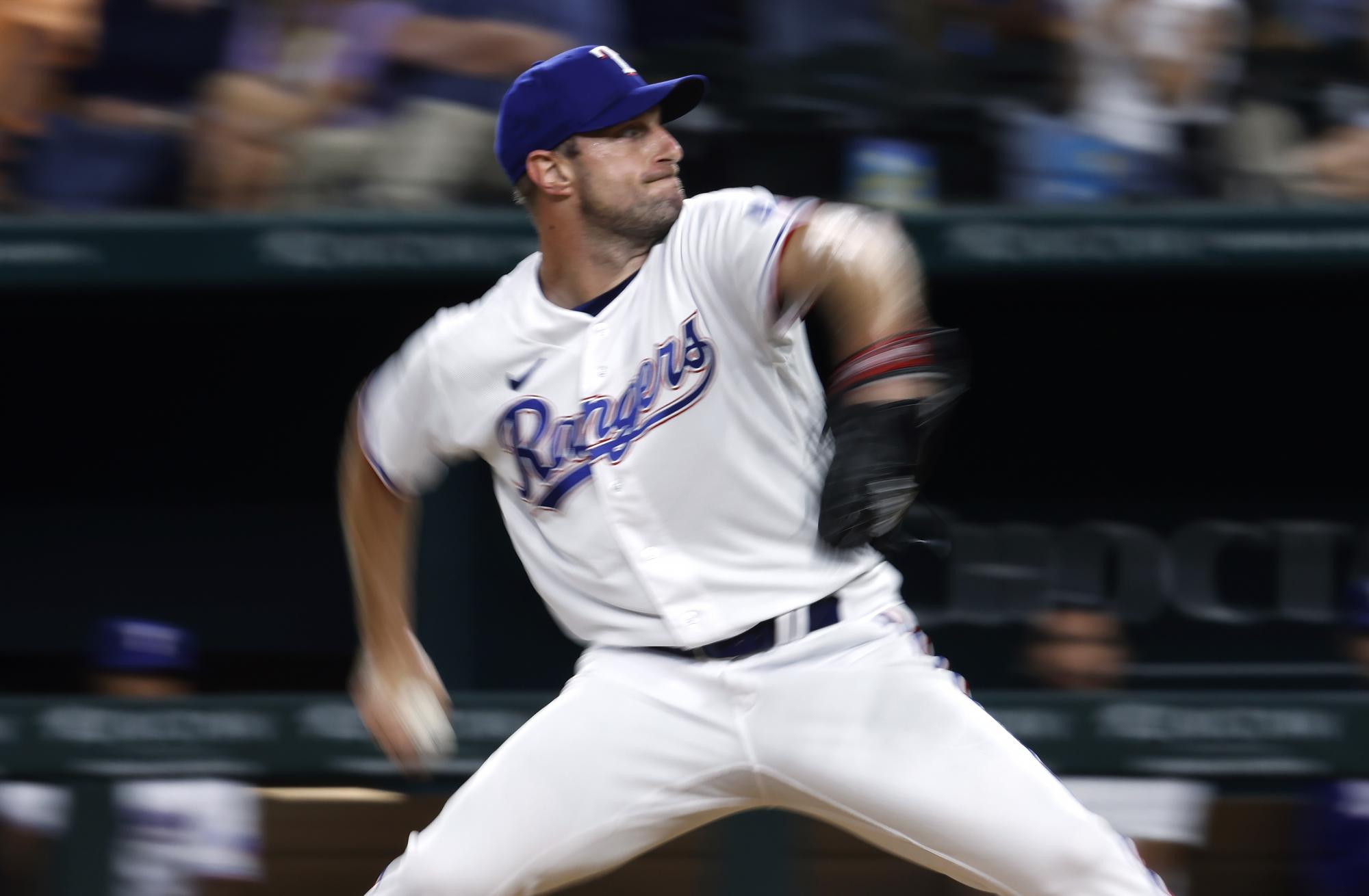 $!Max Scherzer muestra su calidad con los Rangers para imponerse a Patrick Sandoval y los Angelinos