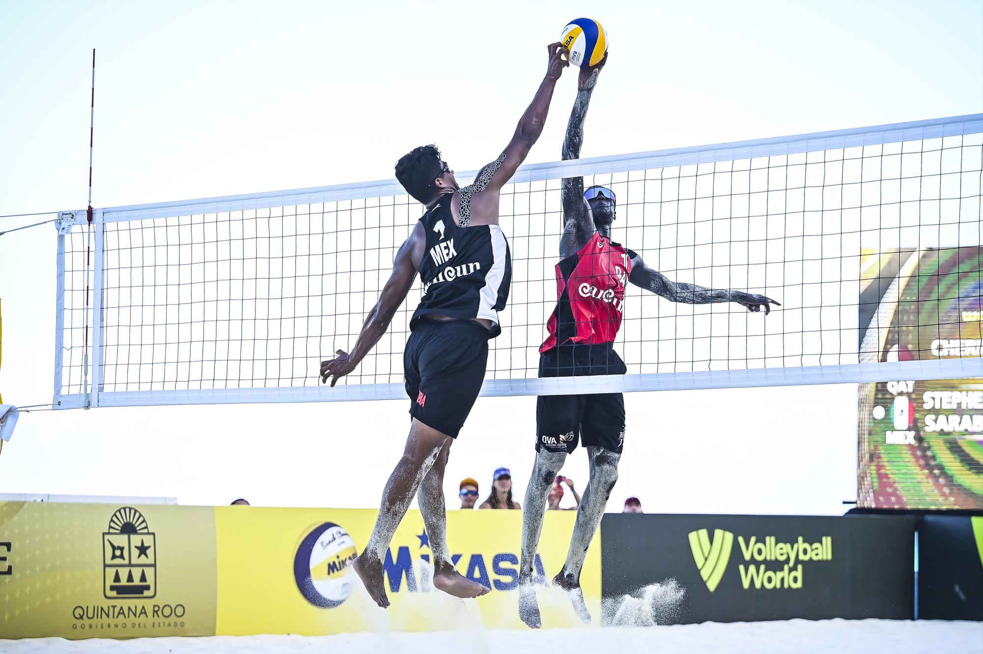 $!Sinaloenses Gaxiola y Rubio pierden en octavos de final en Tour Mundial de Voleibol de Playa