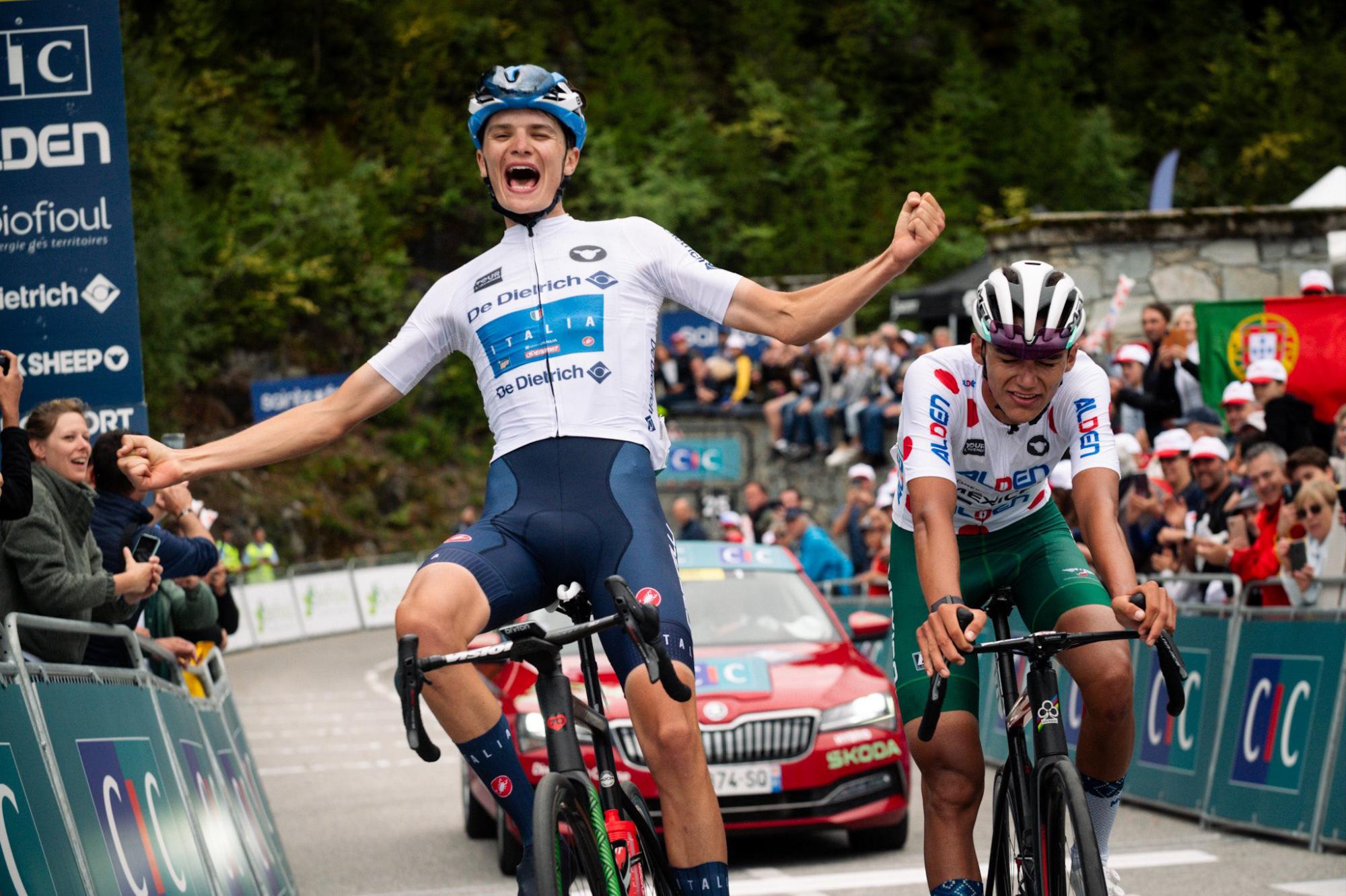 $!Mexicano Isaac del Toro hace historia ganando el Tour del Porvenir