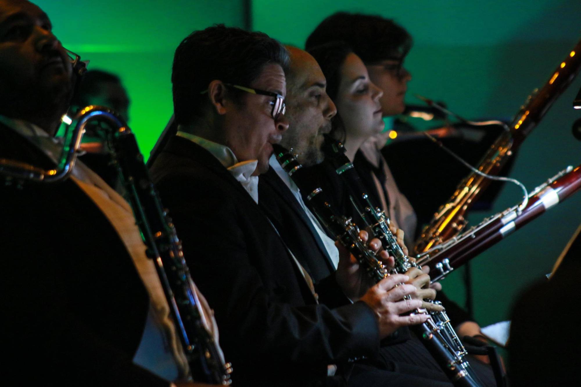 $!Los músicos durante su interpretación.