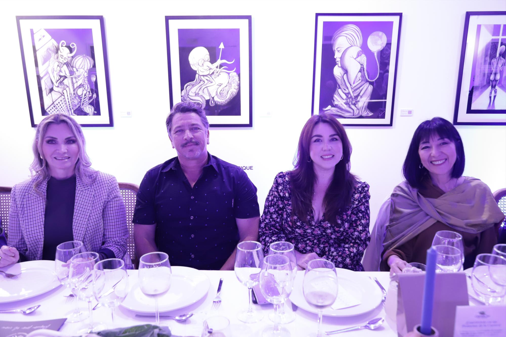 $!Celia Jauregui, Óscar Guzón, Olivia Guzón y Sandra Guido.