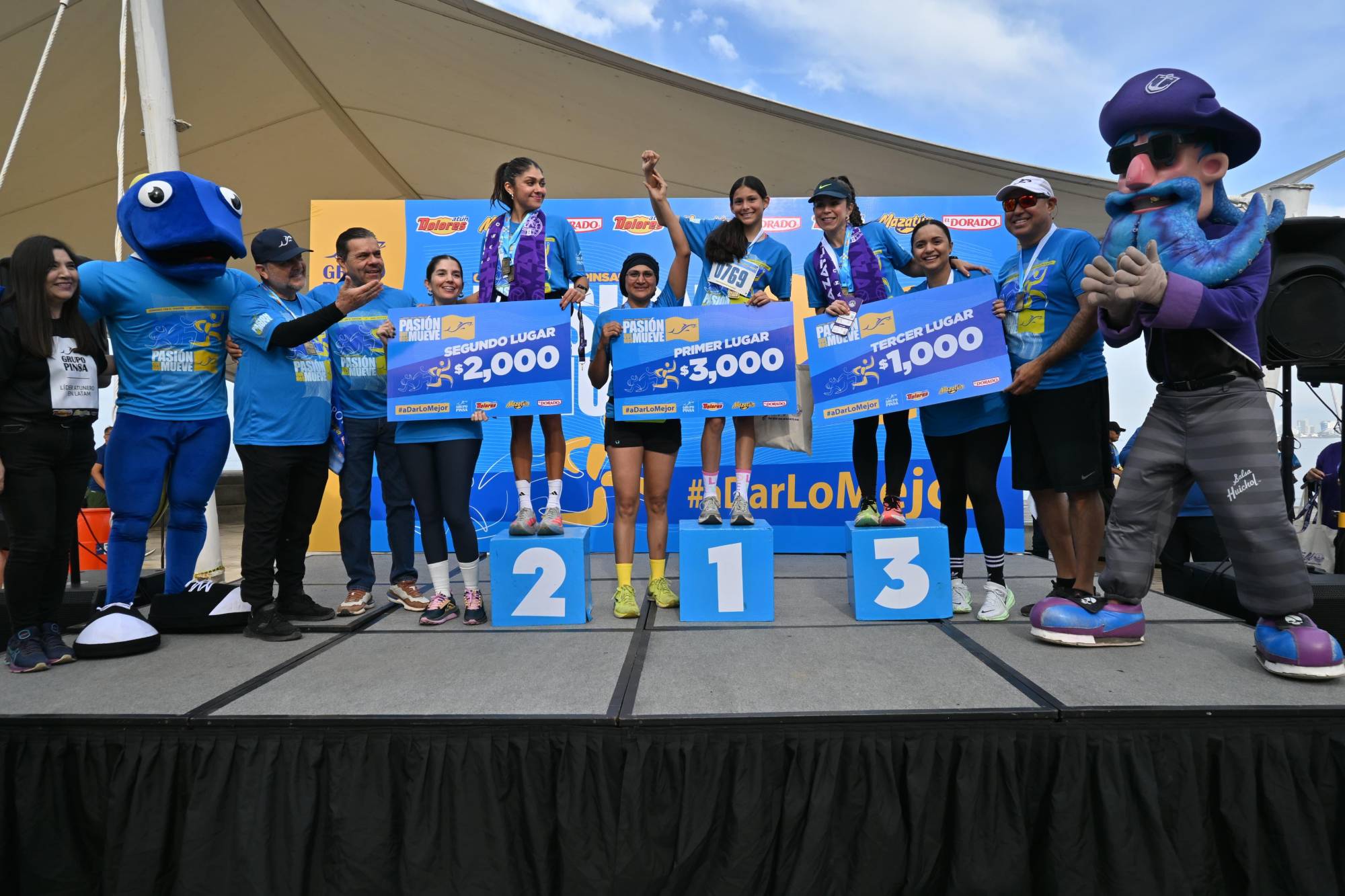 $!Tania Luna y Yostin Rendón conquistan carrera contra el cáncer infantil
