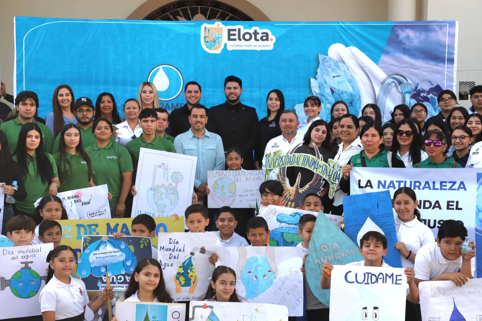 $!Realizan marcha para conmemorar el Día Mundial del Agua en Elota