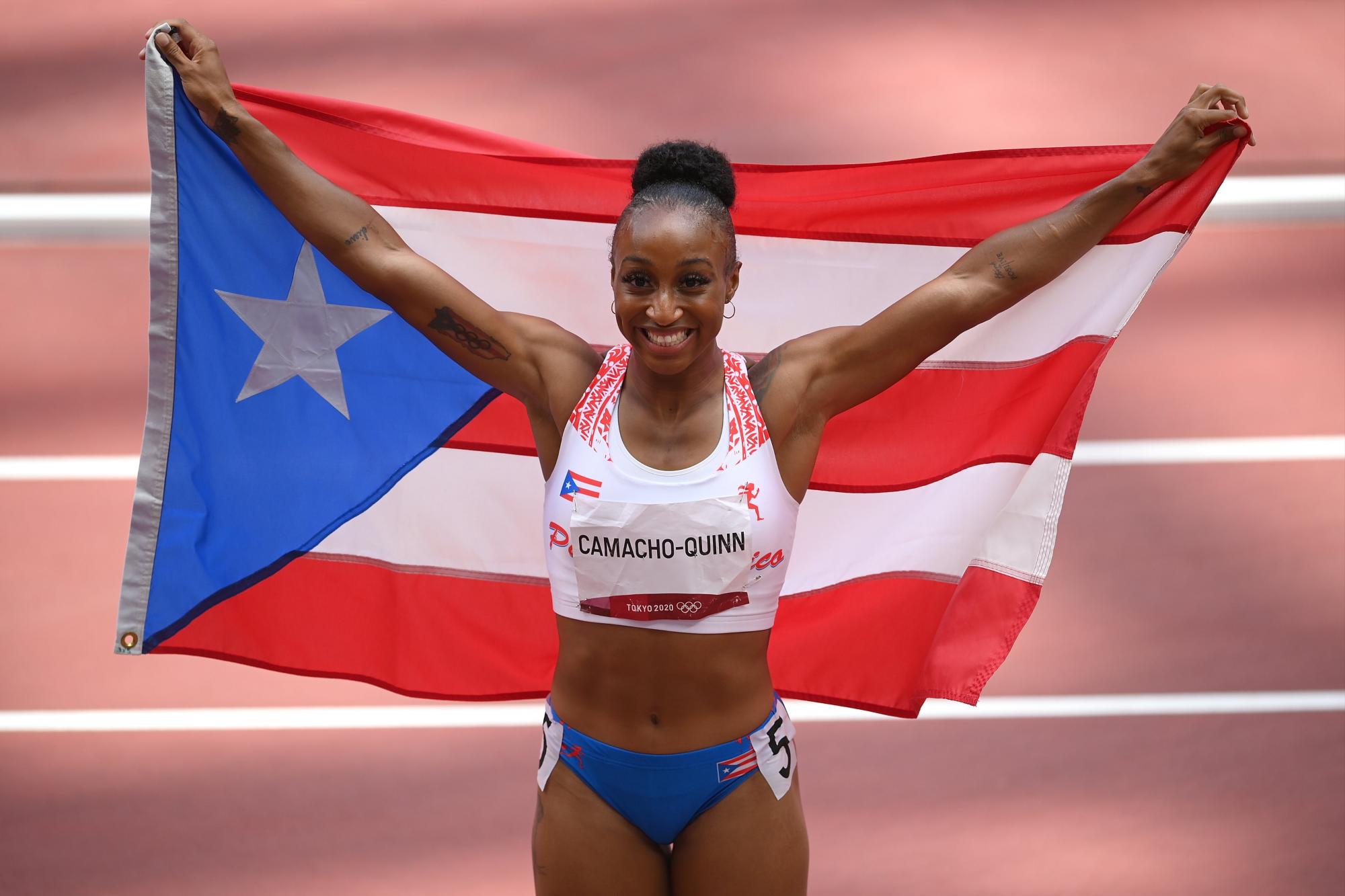 $!Boricua Jasmine Camacho-Quinn reina en los 100 metros vallas de Tokio 2020