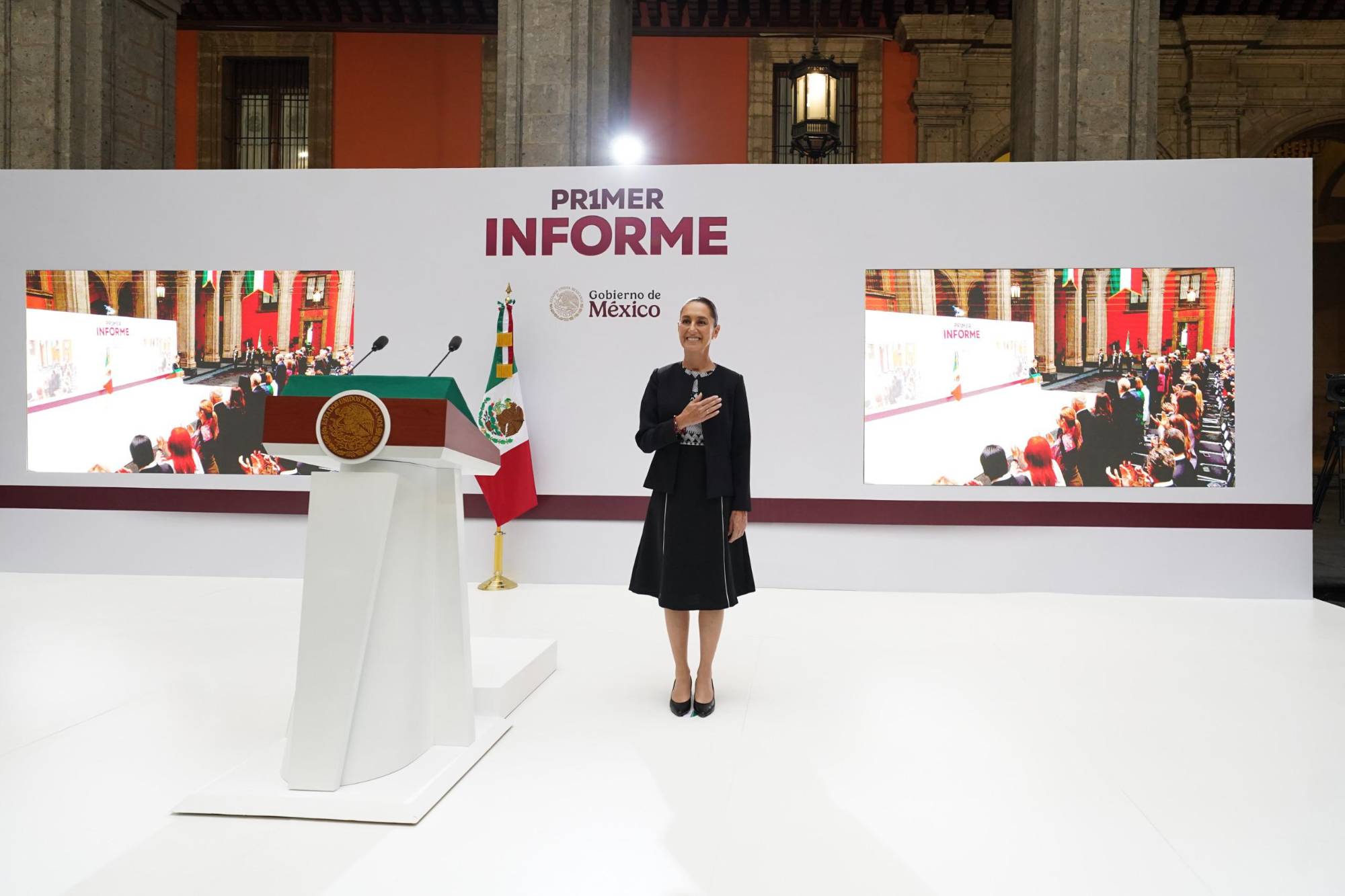 $!‘Vamos bien y vamos a ir mejor’, dice Sheinbaum en su Primer Informe de Gobierno