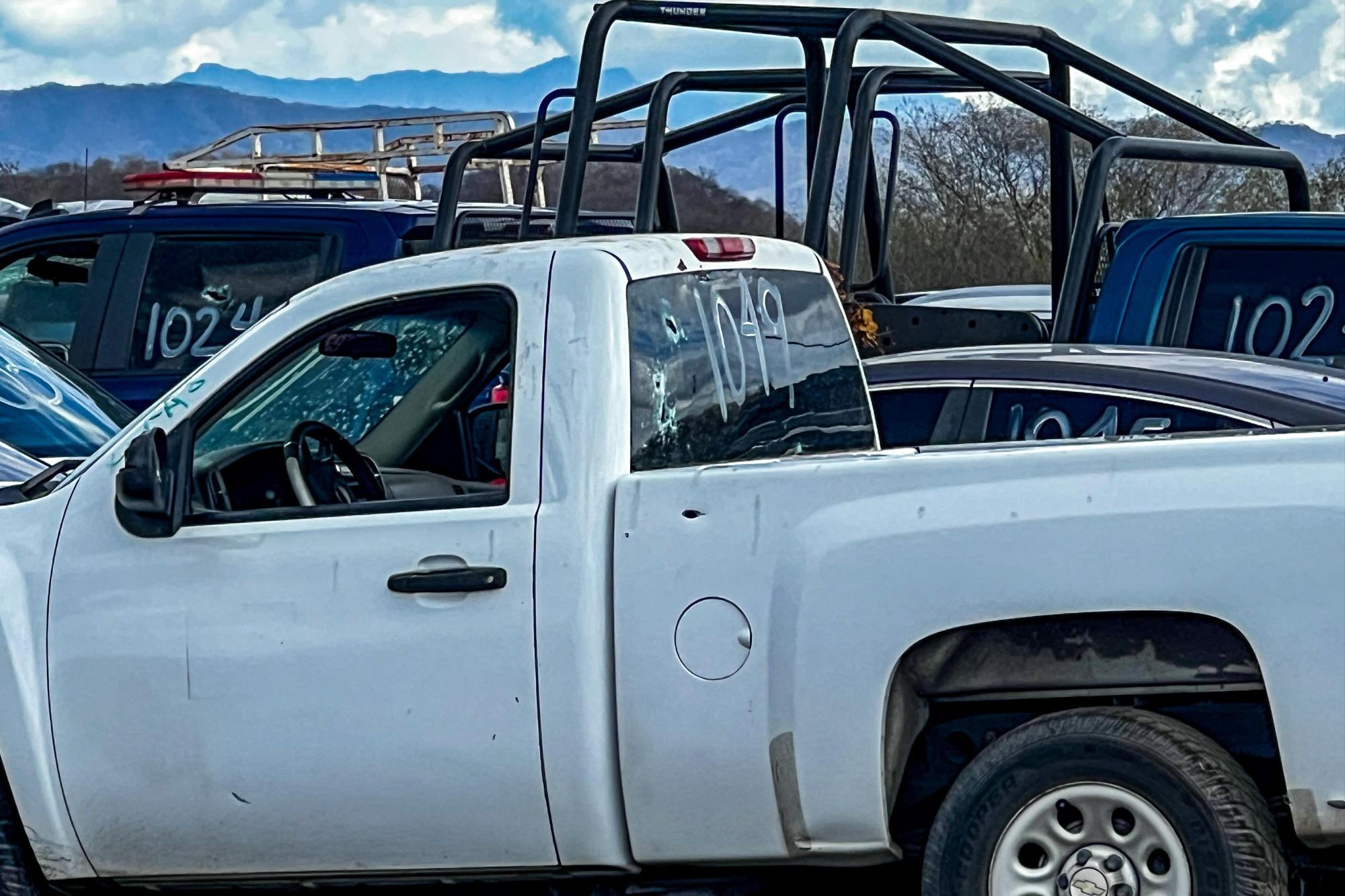 $!Entre autos baleados y mensajes crípticos yace la memoria de la guerra en Sinaloa