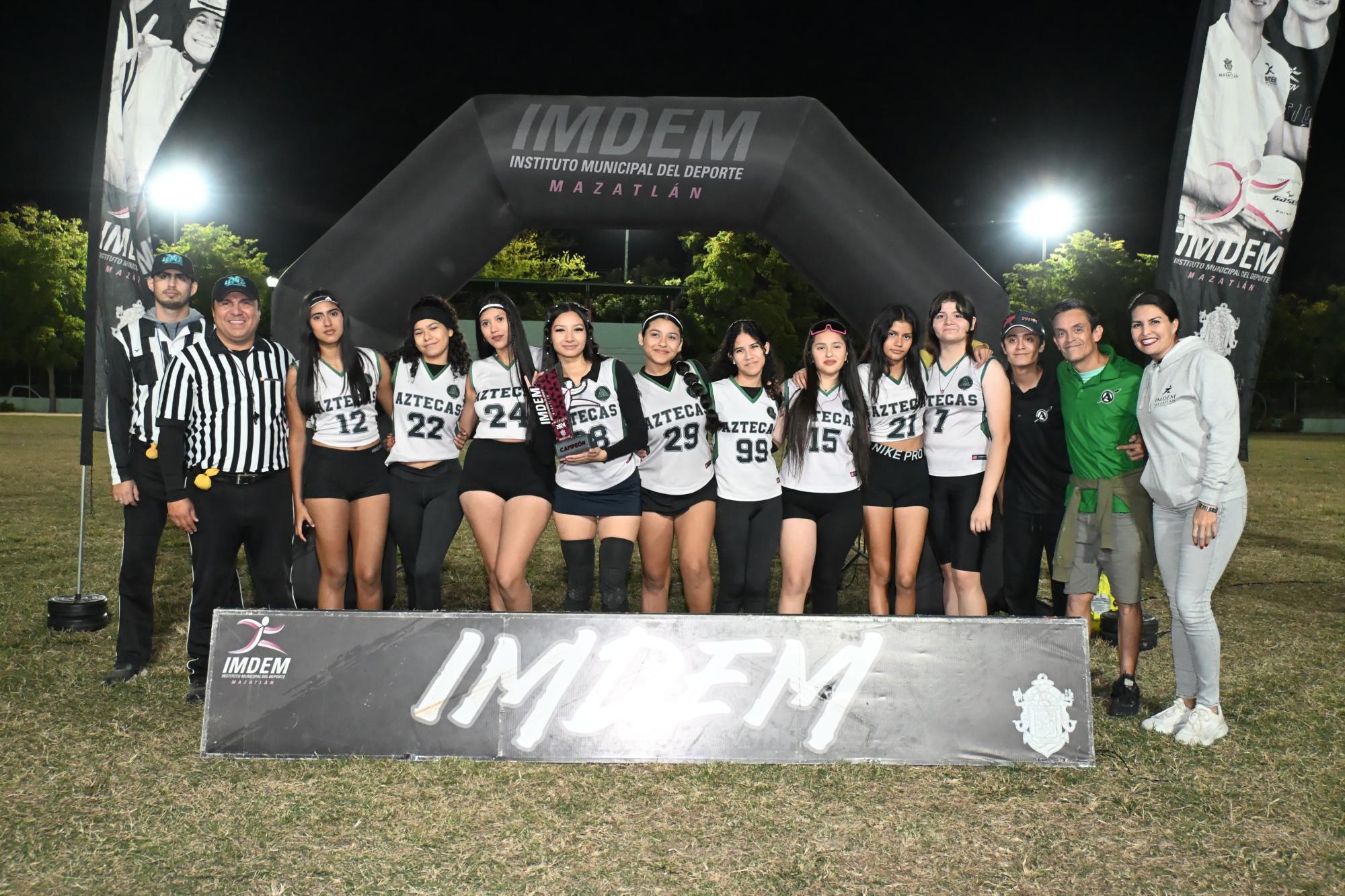 $!Se imponen Aztecas y Náutica, en el Tochito Flag Maz 2024-2025
