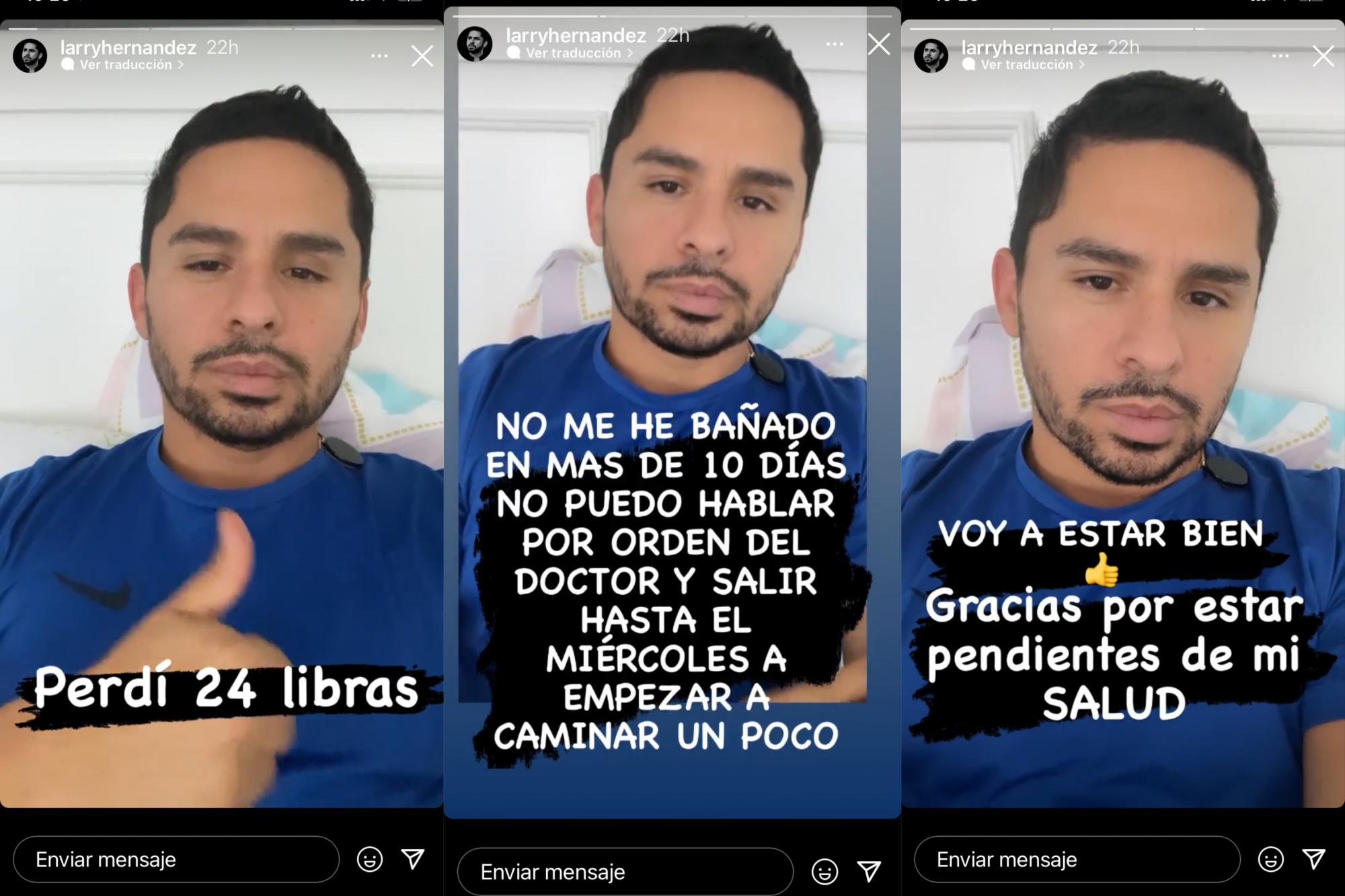 $!Larry Hernández reaparece con 10 kilos menos y sin poder hablar