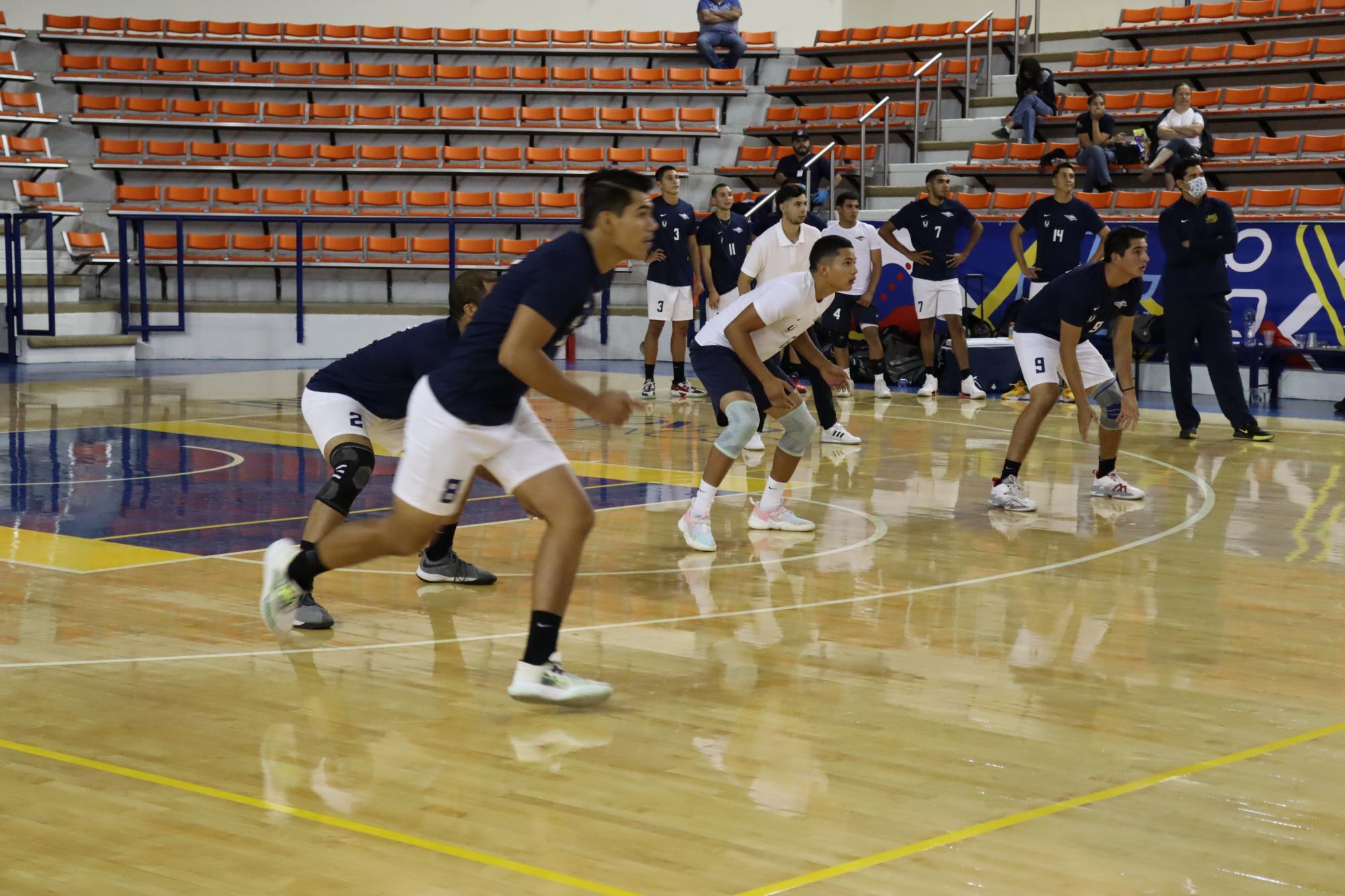 $!Águilas UAS ligan triunfos en el voleibol de sala varonil de la Universiada Nacional
