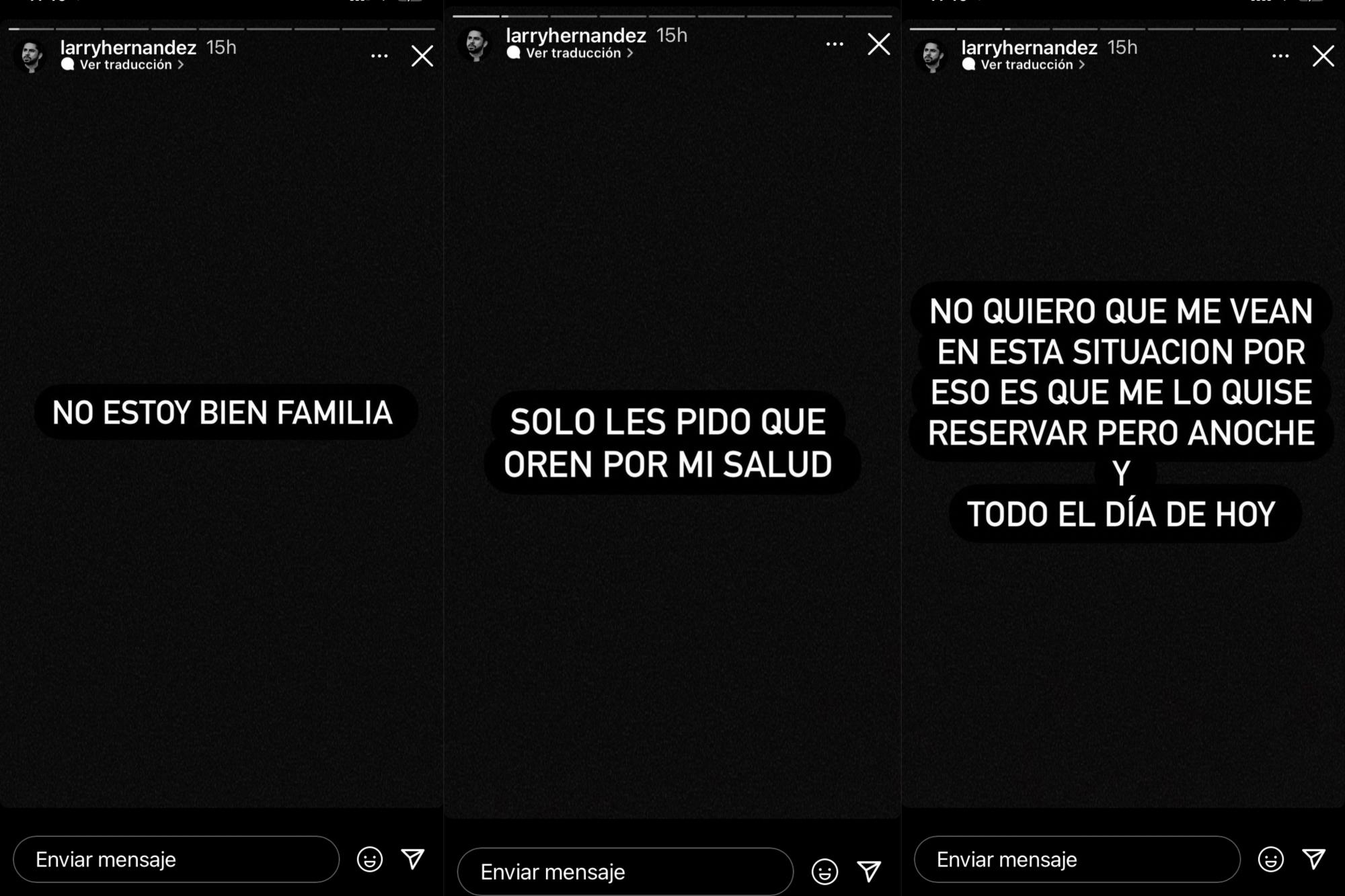 $!Reporta Larry Hernández que está ‘muy mal’ de salud a causa del Covid-19