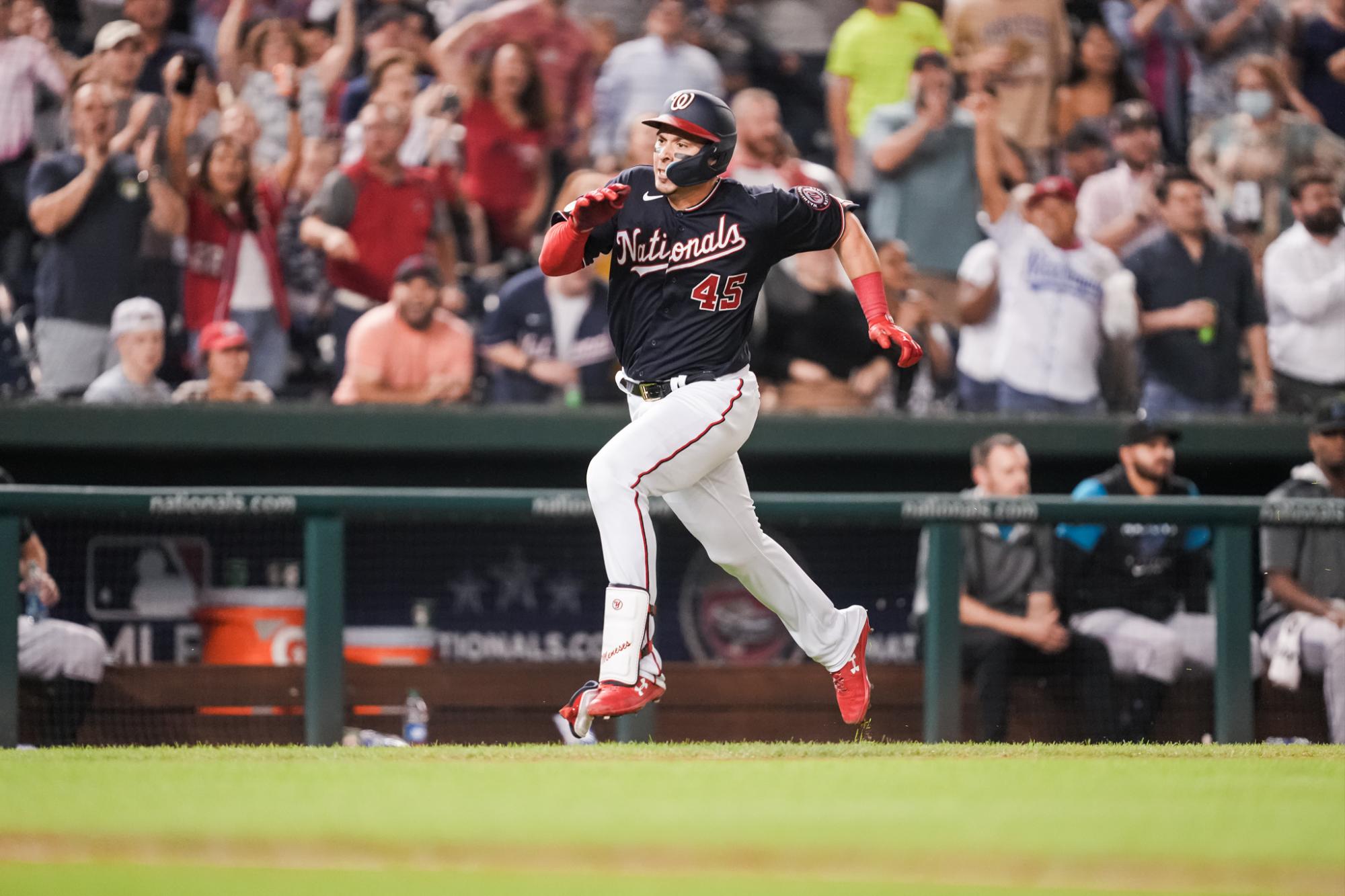 $!Joey Meneses pega jonrón de campo ante Marlins (VIDEO)