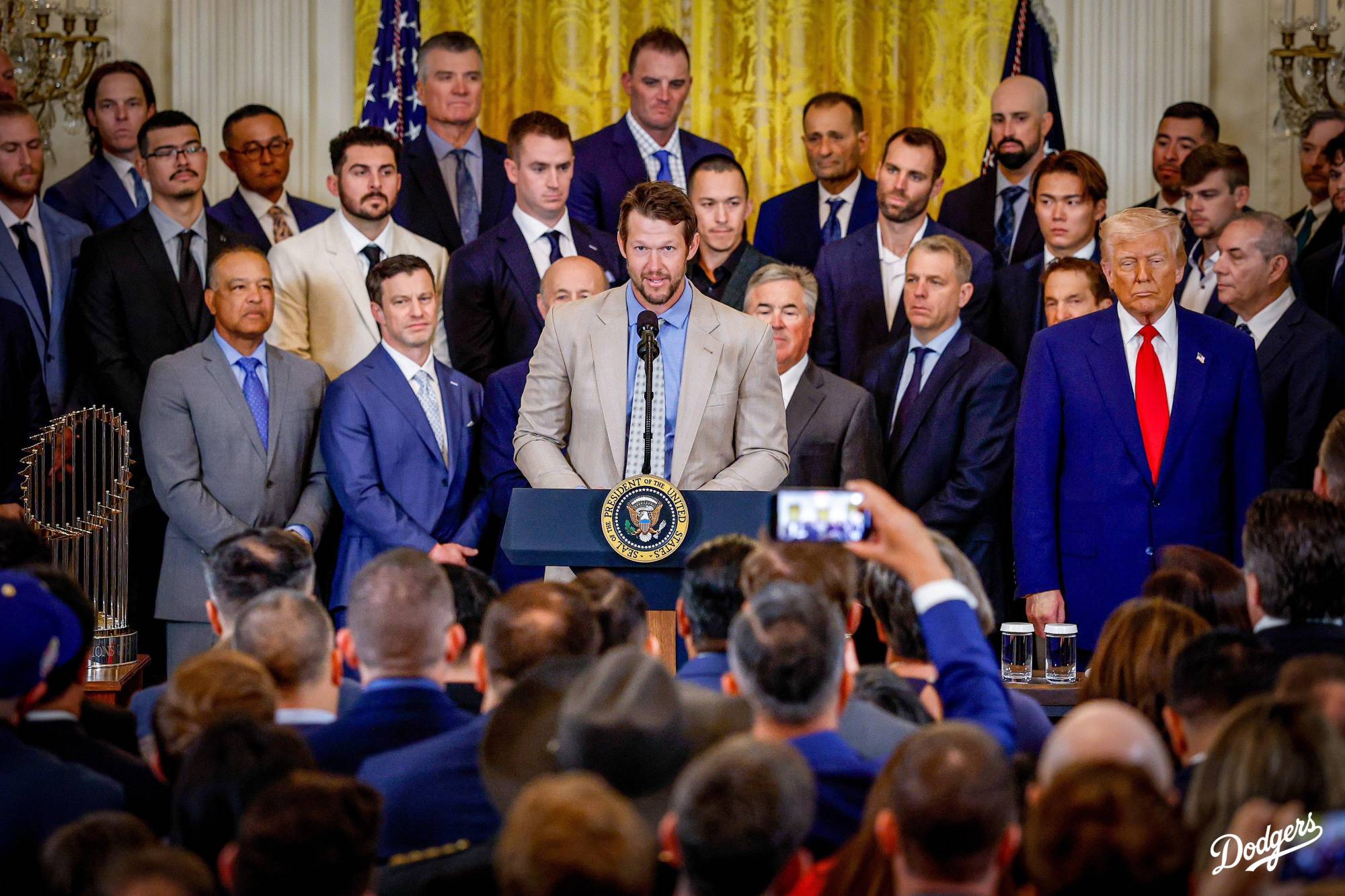 $!Dodgers celebran título de la Serie Mundial con visita a la Casa Blanca