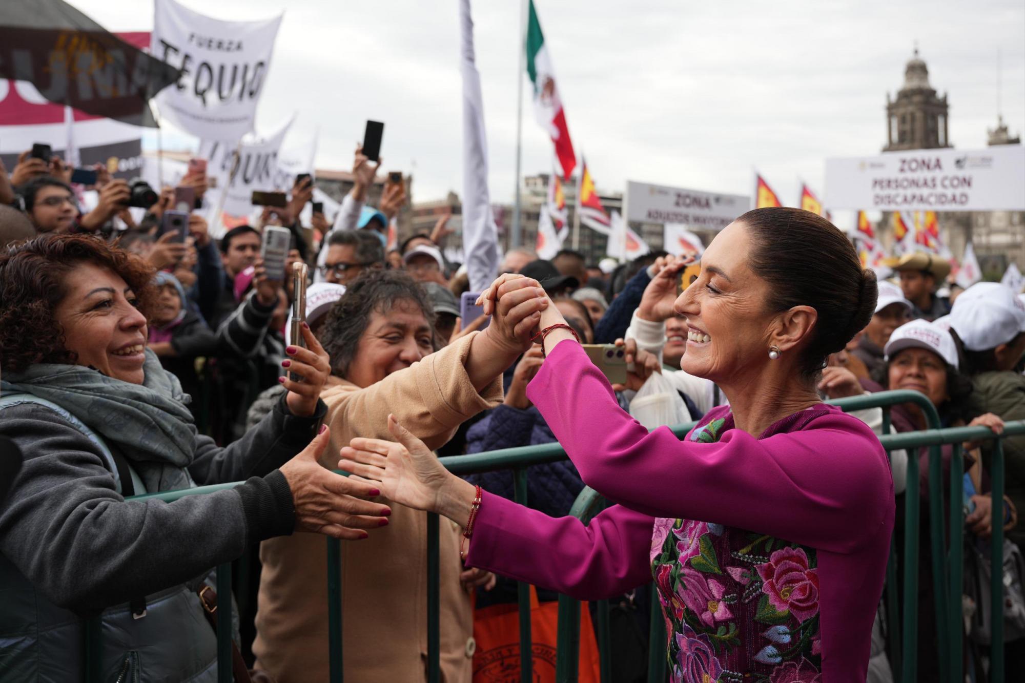 $!Colaboramos, más no nos subordinamos: Sheinbaum envía mensaje a Trump en su informe por 100 días