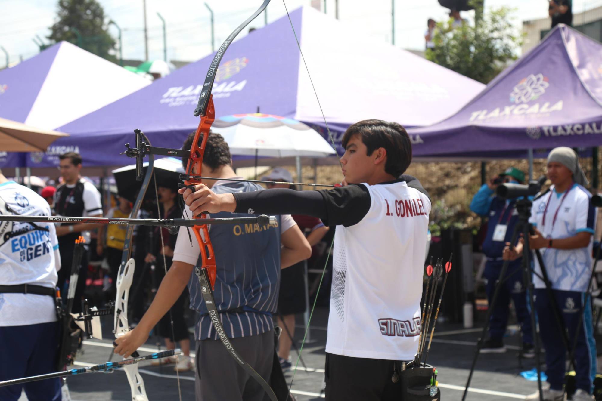 $!Sinaloa suma otro oro y un bronce en la jornada del tiro con arco de la Olimpiada Nacional