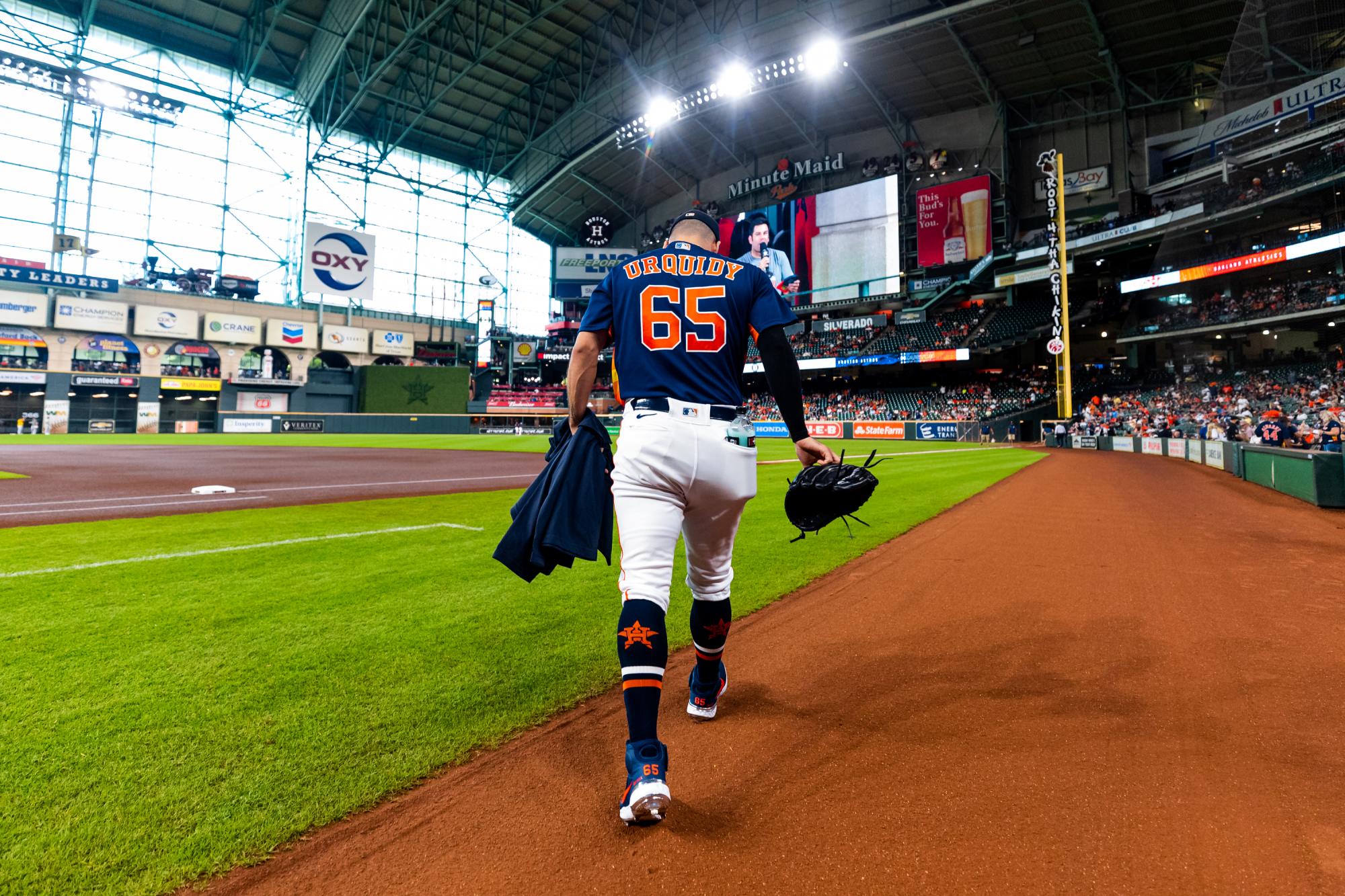 $!Mazatleco José Urquidy sale sin decisión en triunfo de Astros ante Atléticos