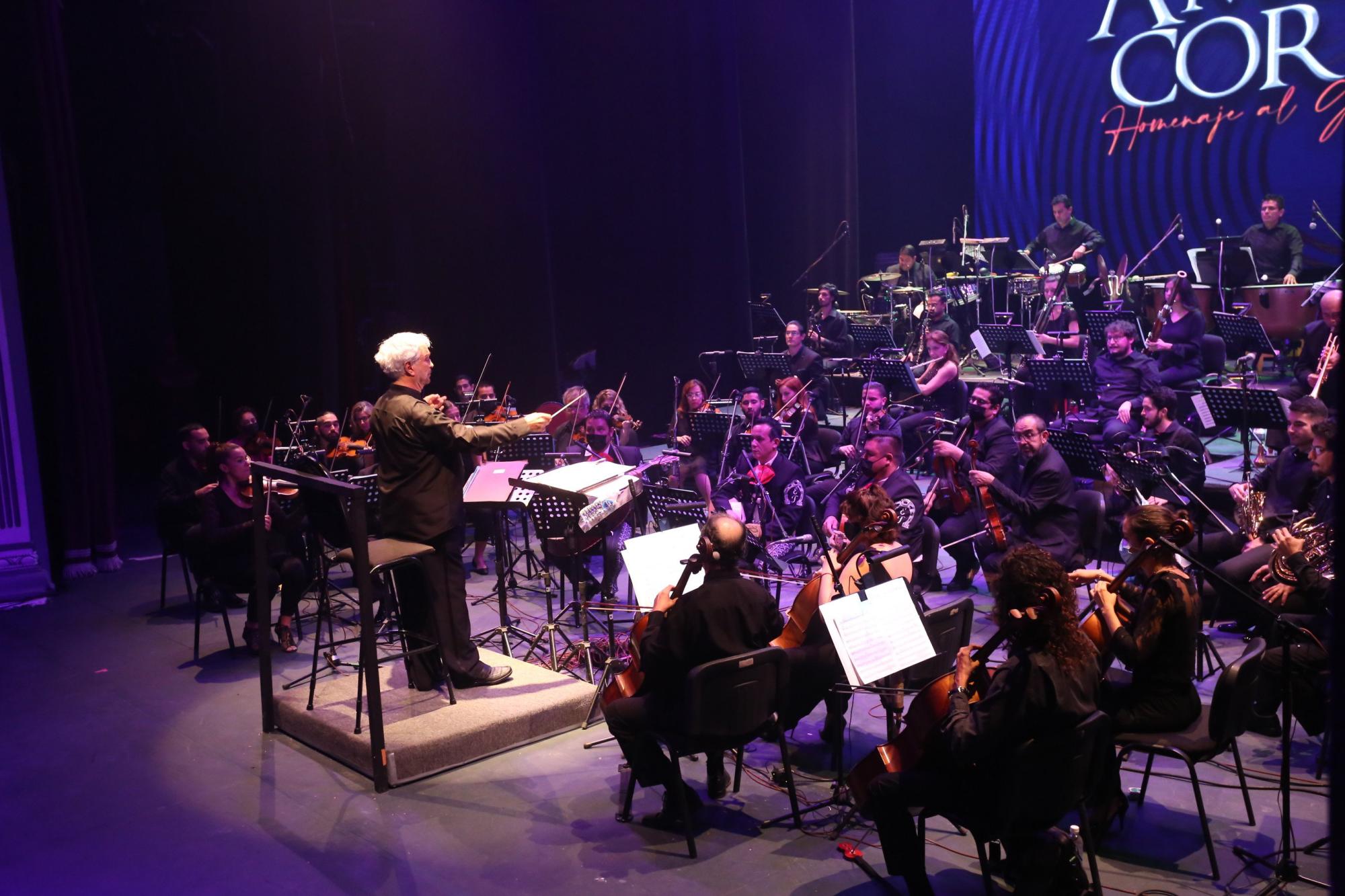 $!La Orquesta del TAP en plena actuación.