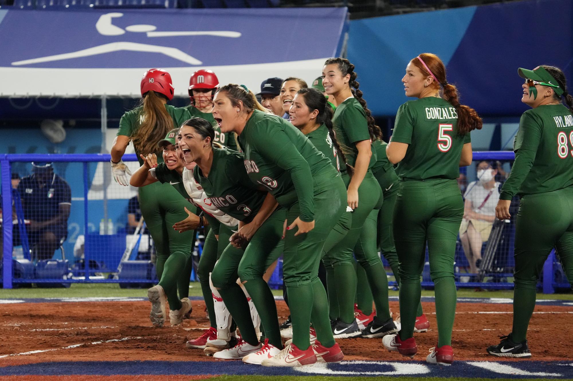 $!México blanquea a Italia y logra su primer triunfo en el softbol de Tokio 2020