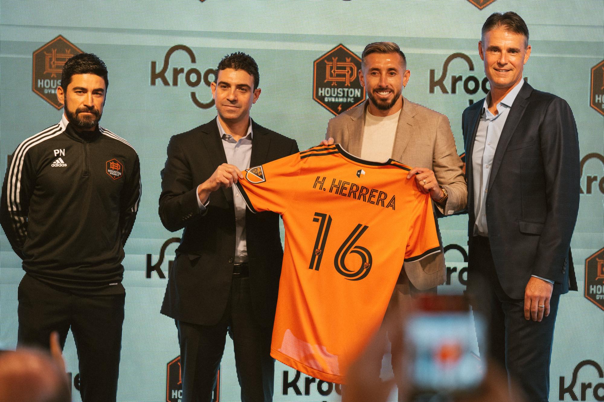 $!Héctor Herrera es presentado con el Houston Dynamo