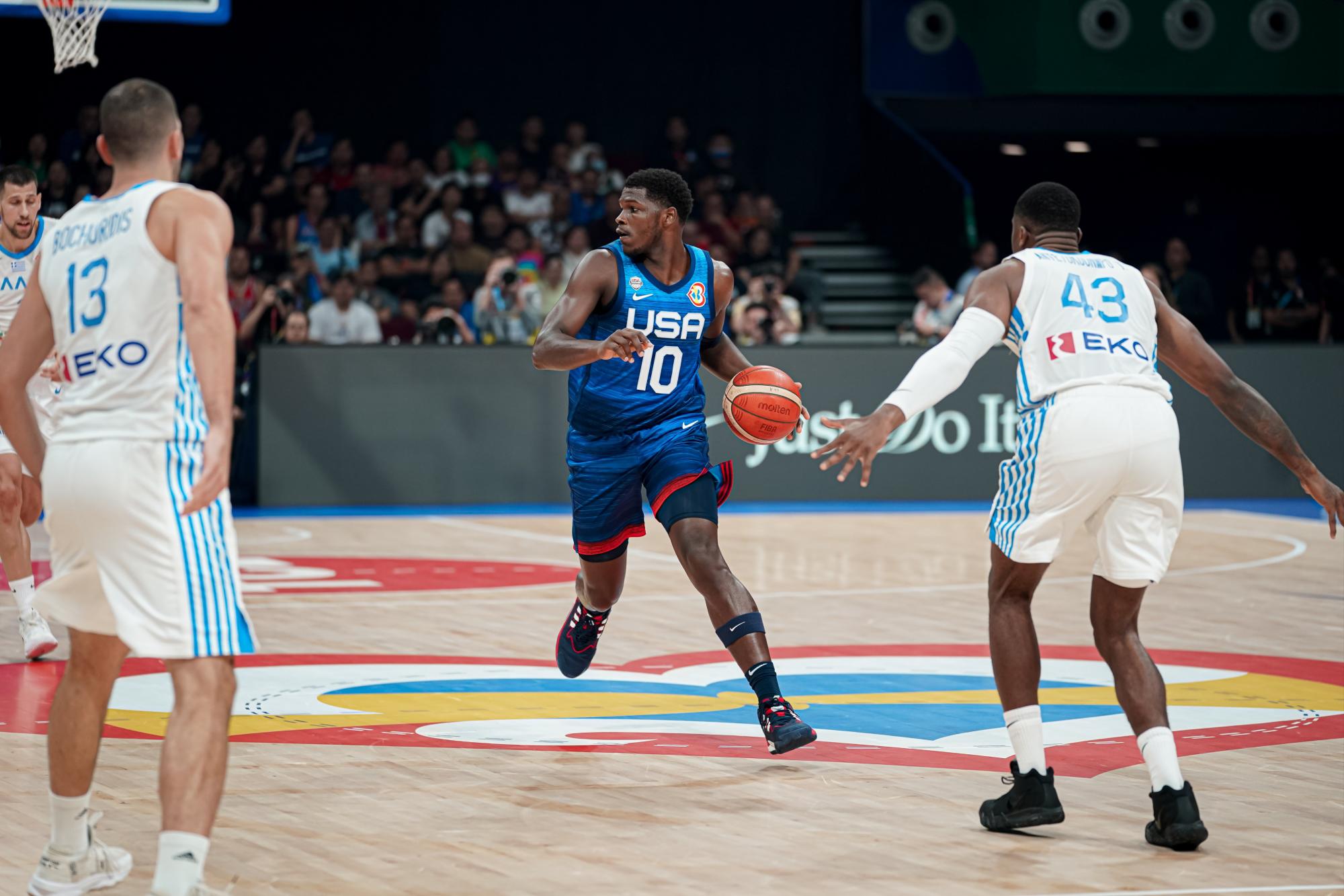 $!Estados Unidos gana y se divierte ante Grecia en la Copa Mundial de Baloncesto
