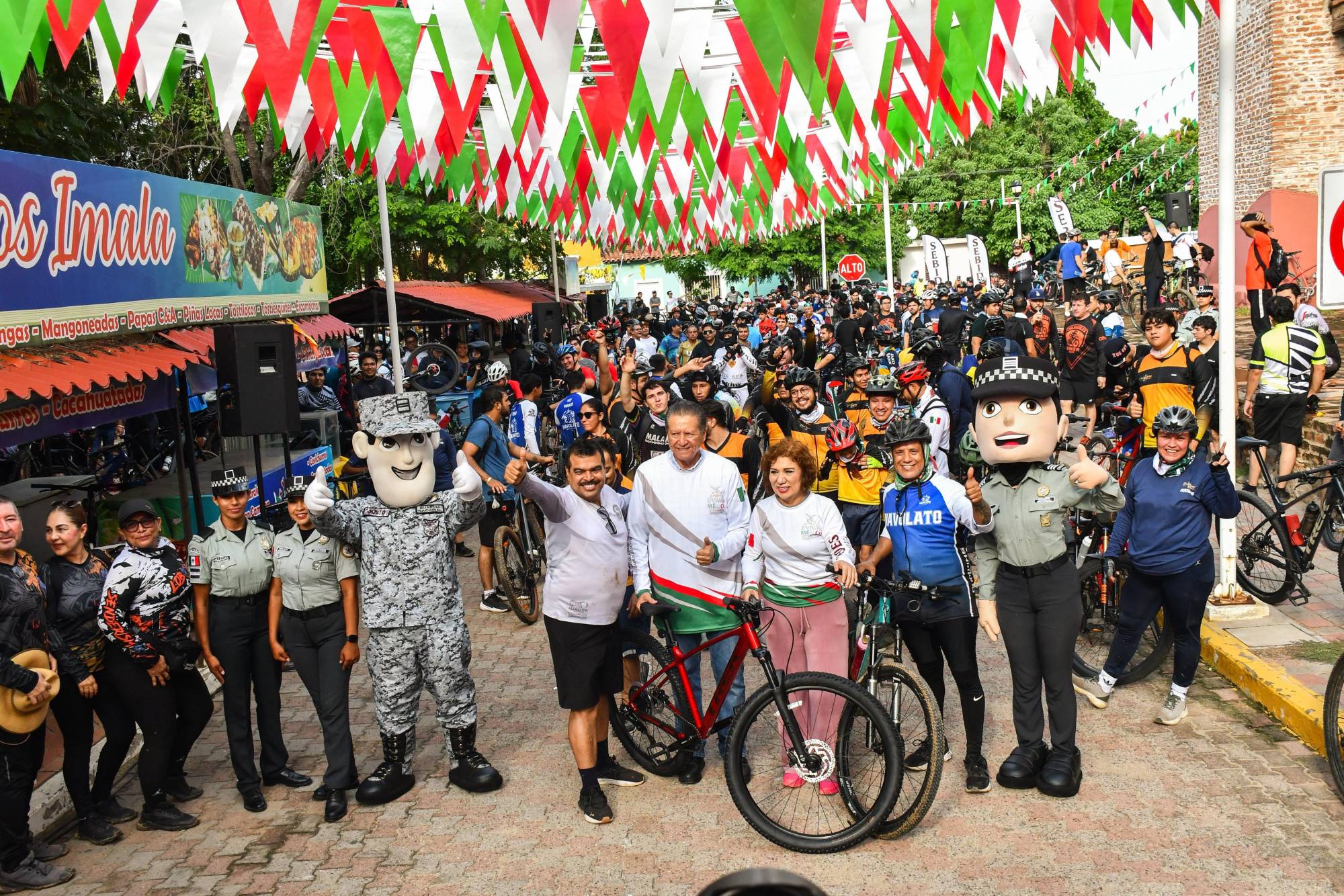 $!Rodada Mexicana 2025 congrega a ciclistas en Imala, Culiacán