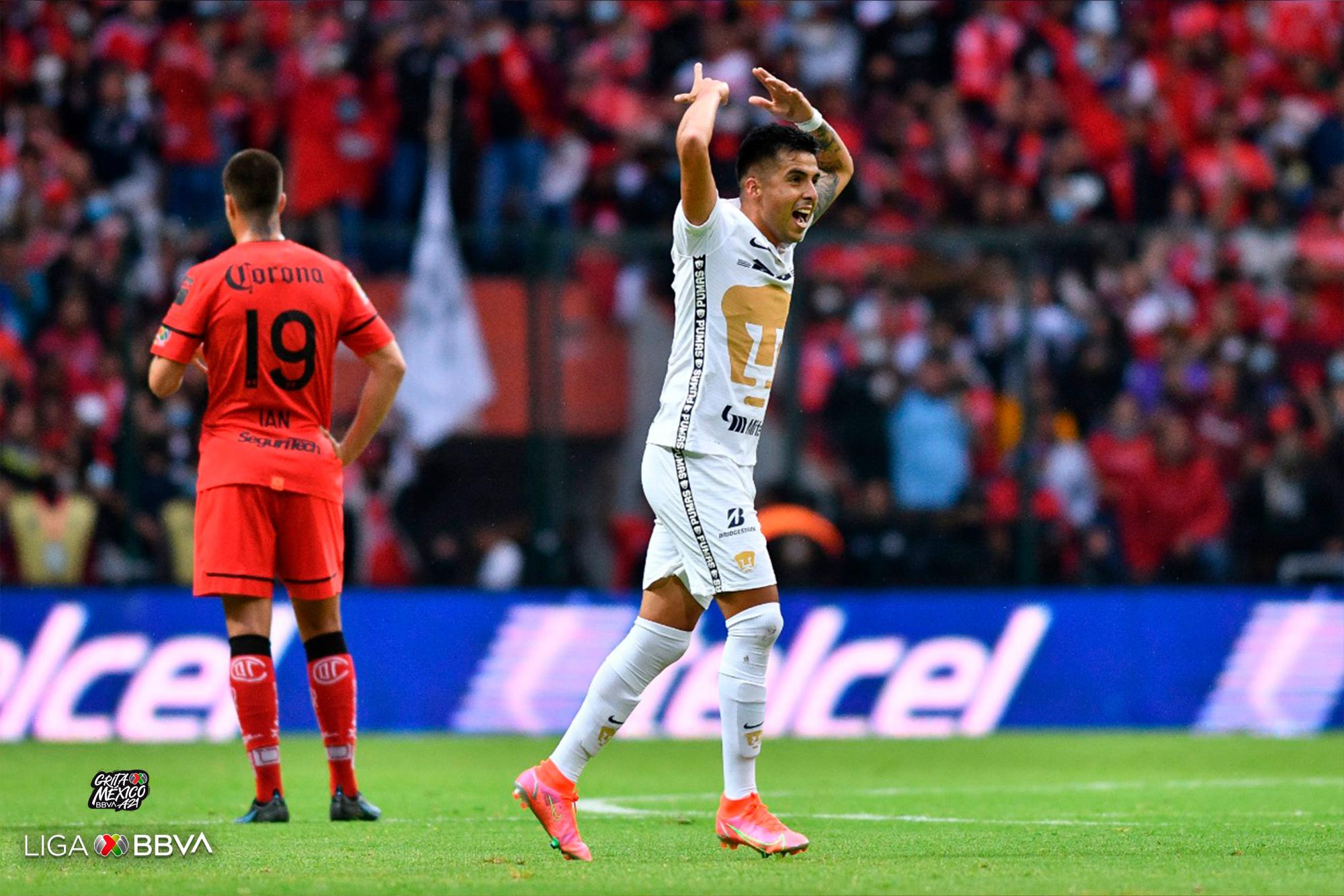 $!Pumas vence 2-1 de visita al Toluca y enfrentará al América en la liguilla