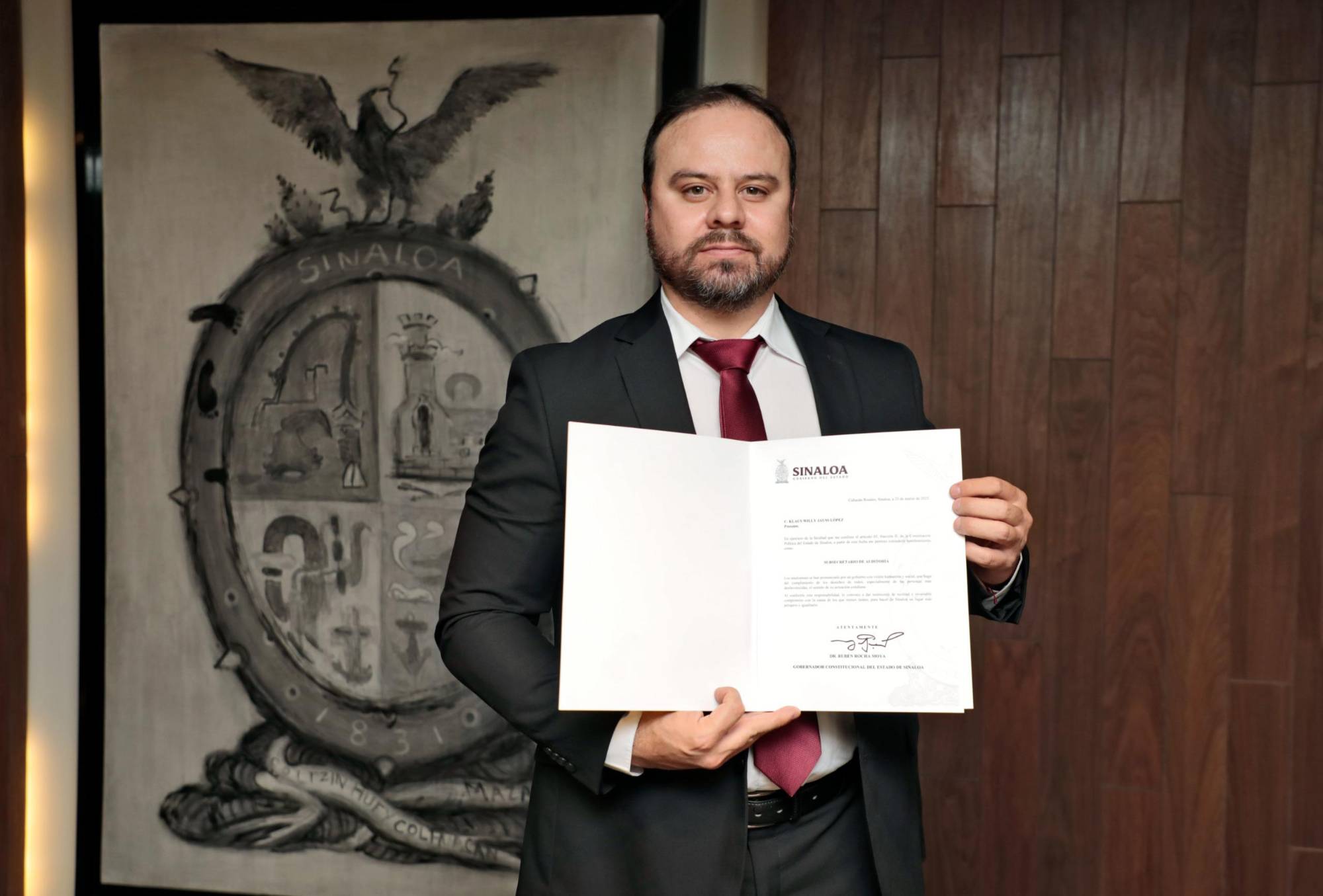 $!Klaus Jauss López es designado como Subsecretario de Auditoría
