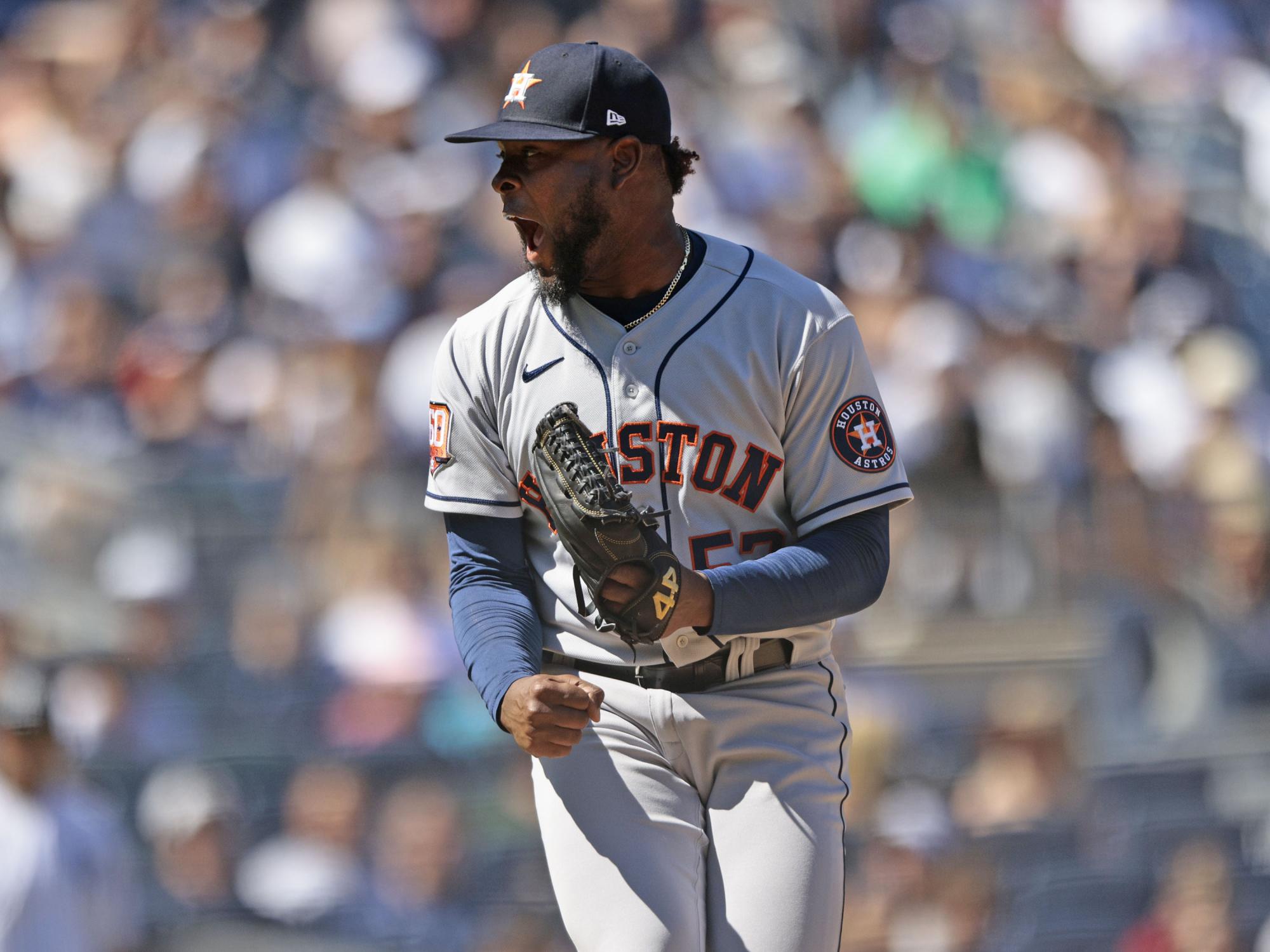 $!Christian Javier y los Astros le lanzan sin hit a los Yanquis