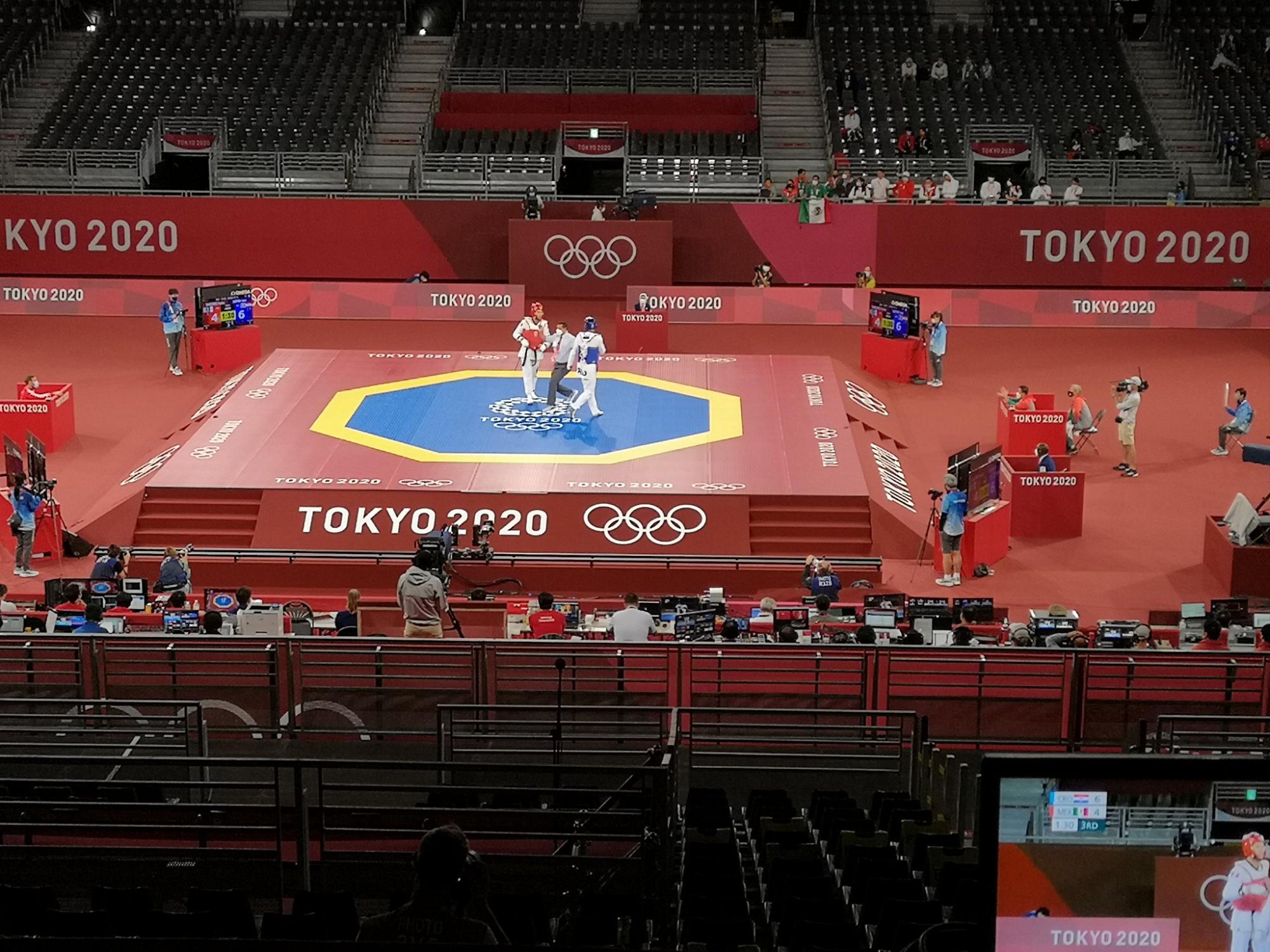 $!El mexicano Carlos Sansores cae en octavos de final de taekwondo en Tokio 2020
