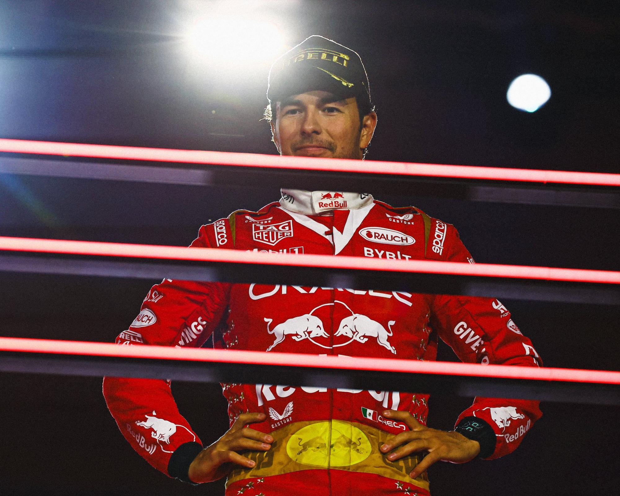 $!Checo Pérez admite que le tomó por sorpresa el rebase de Leclerc