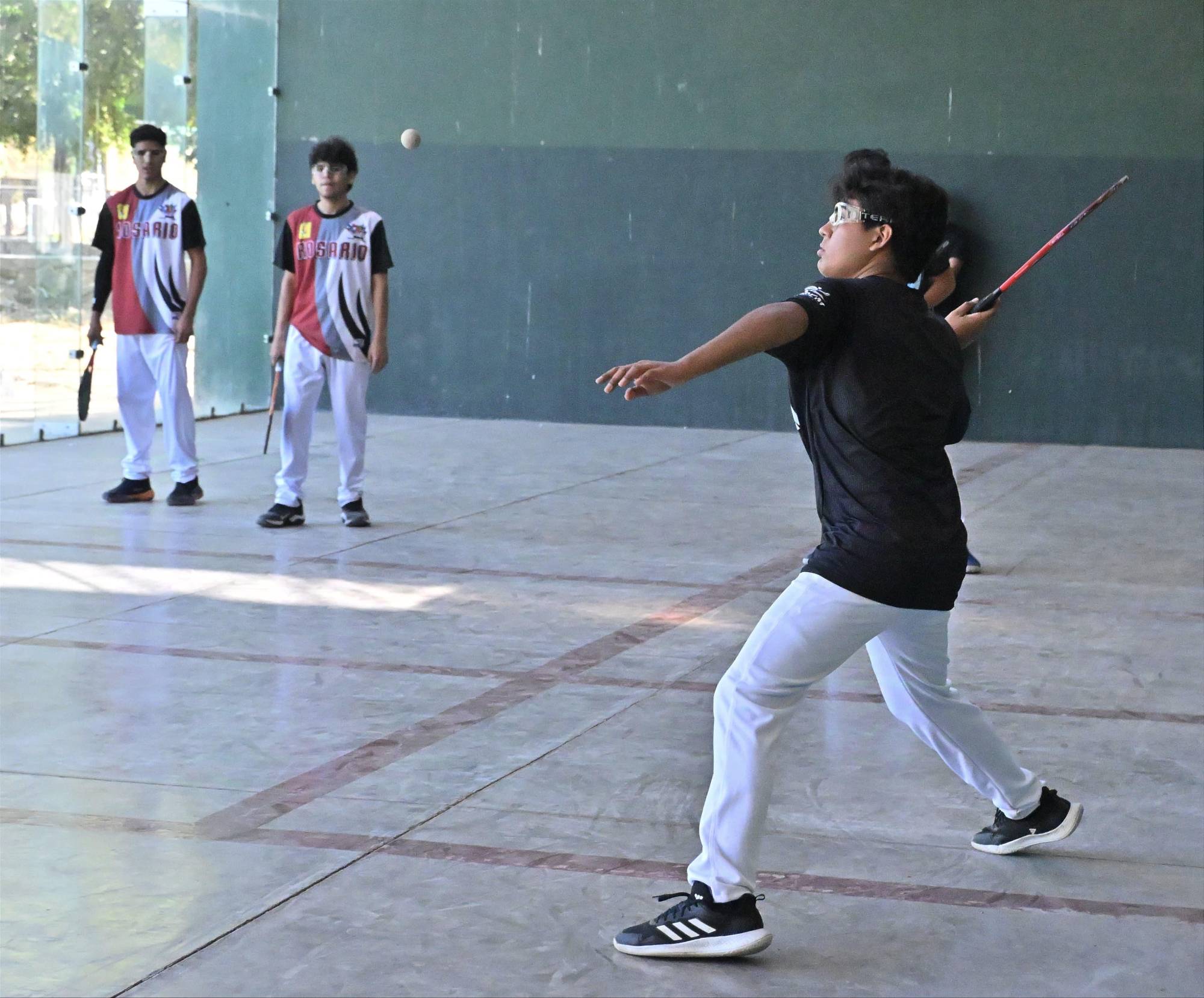 $!Mazatlecos Óscar Díaz y Maximiliano Guerra logran el triplete en frontón, en la etapa estatal