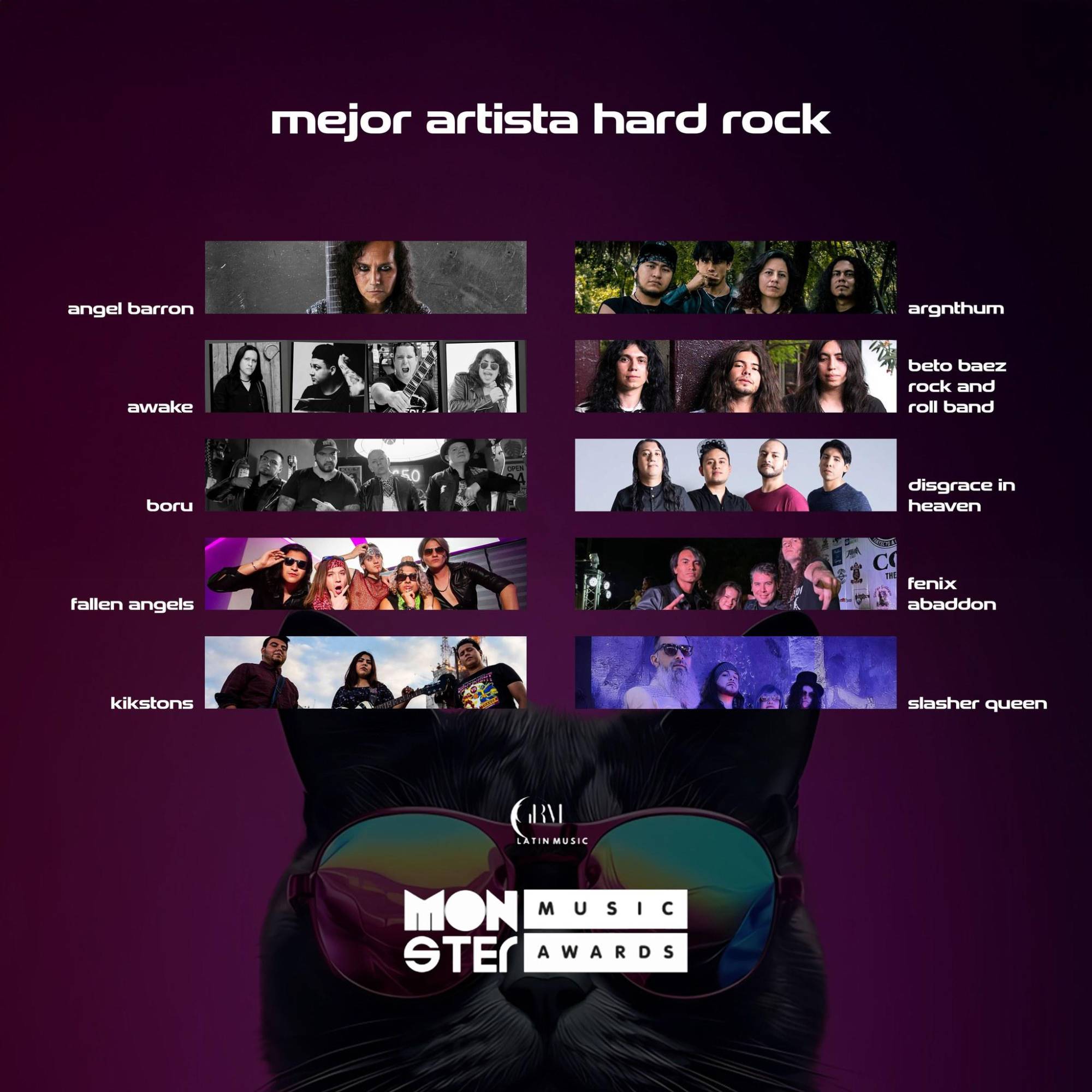 $!El mazatleco esta nominado en la categoría Mejor Artista Hard Rock.