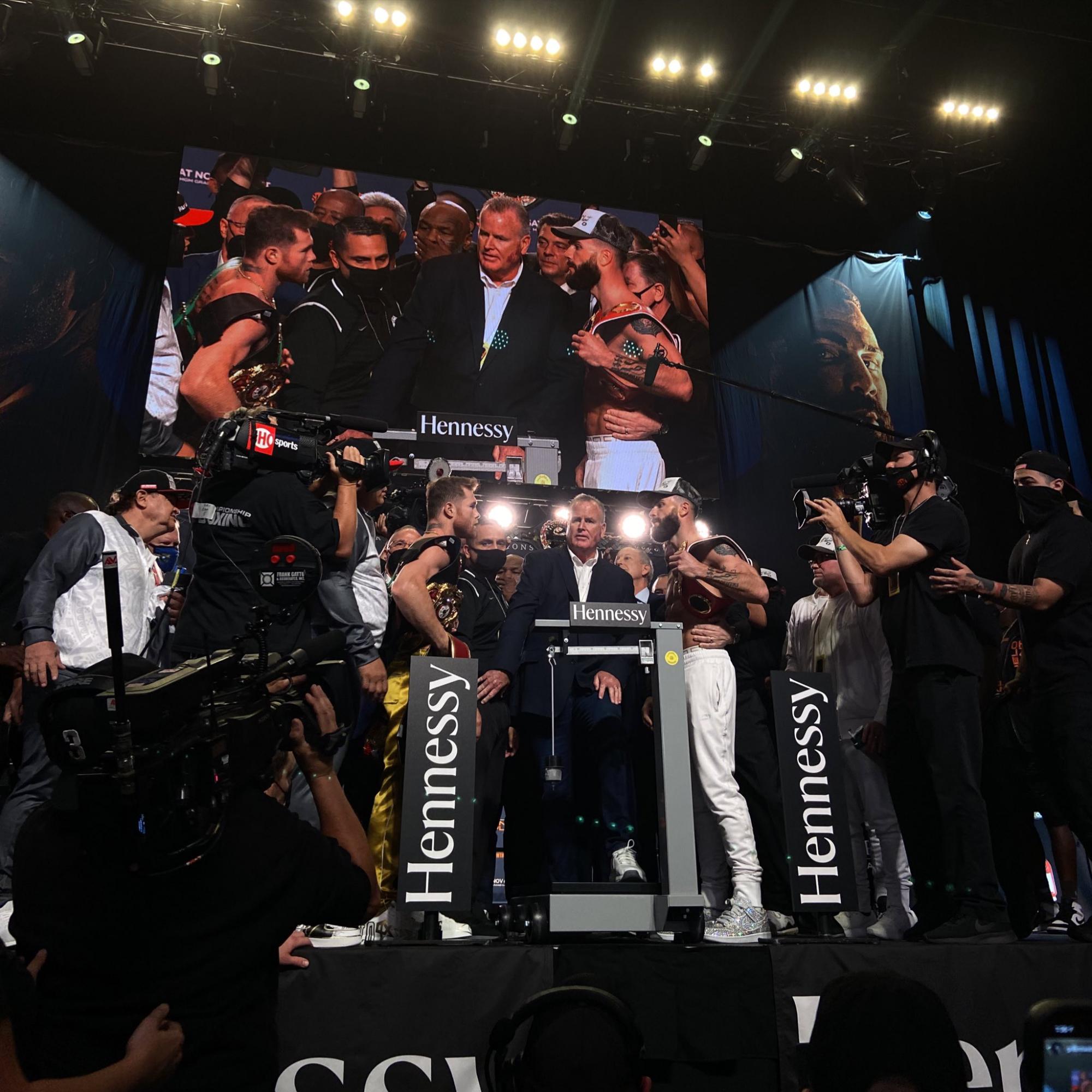 $!Canelo y Plant, listos para su combate de este sábado por el título mundial indiscutible de peso supermedio