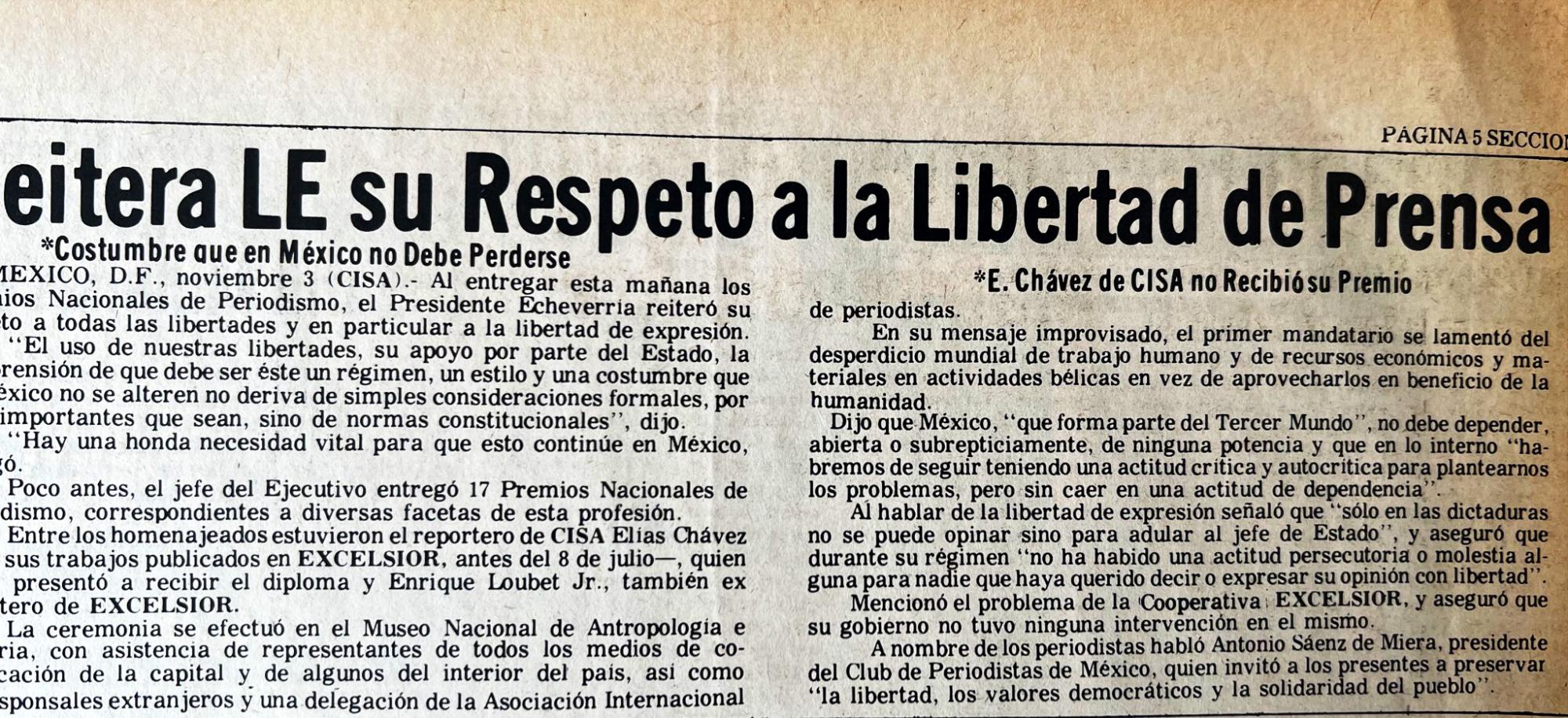 $!Así fue el golpe a Excélsior con Echeverría en 1976