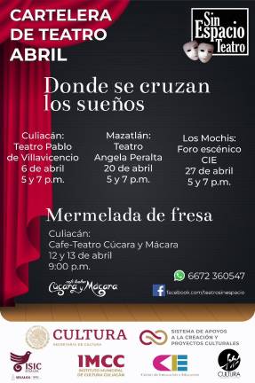 La obra se presenta este sábado, a las 17:00 y 19:00 horas.