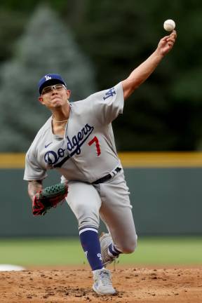 Julio Urías trabajó 5.1 entradas en la lomita.