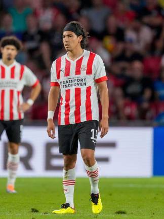 Érick Gutiérrez fue suplente en el juego.